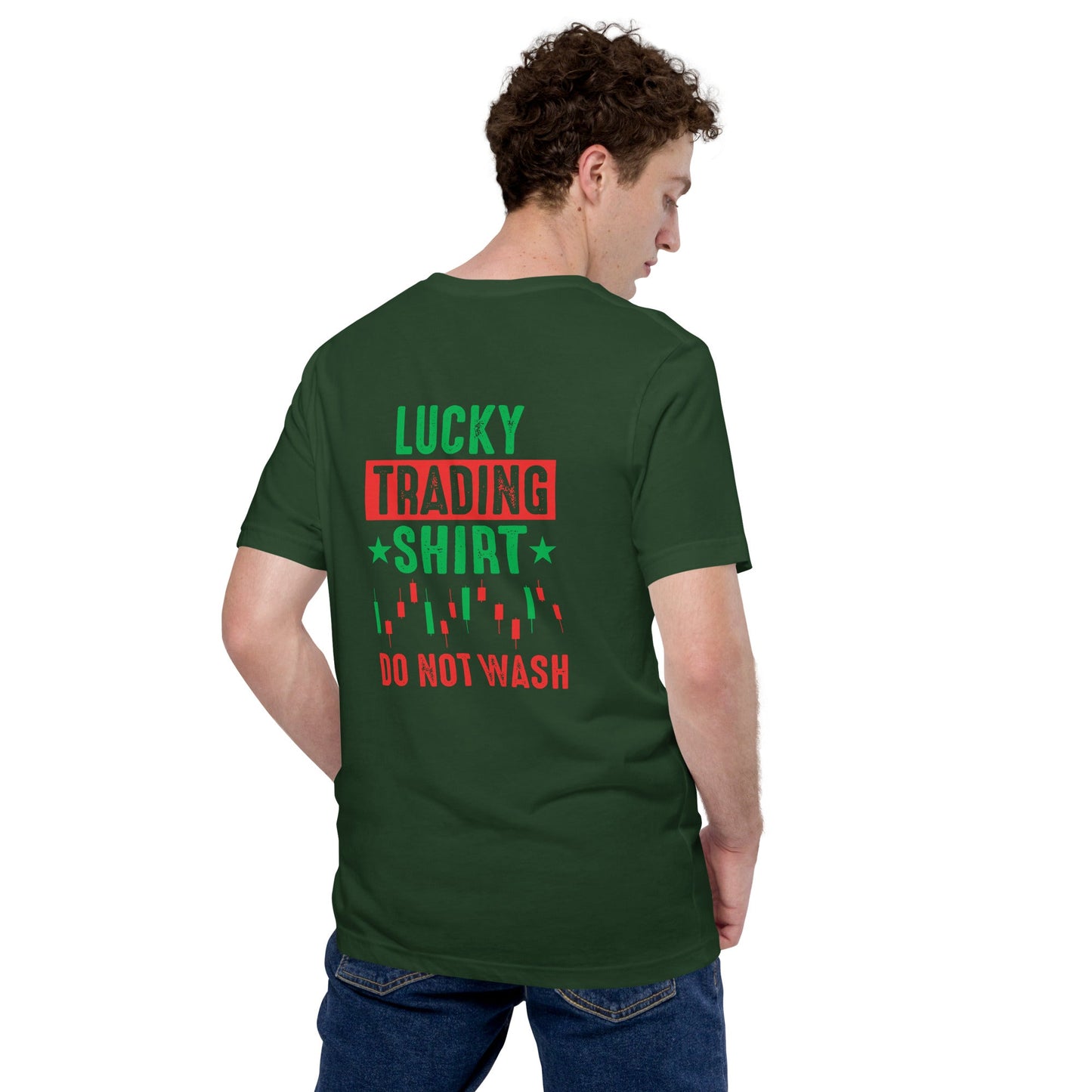Lucky trading shirt do not Wash - Unisex t-shirt ( Back Print ) by DarkByteGear