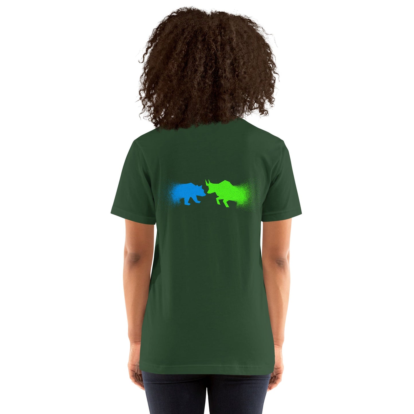 Bearish And Bullish (DB) - Unisex t-shirt ( Back Print ) by DarkByteGear