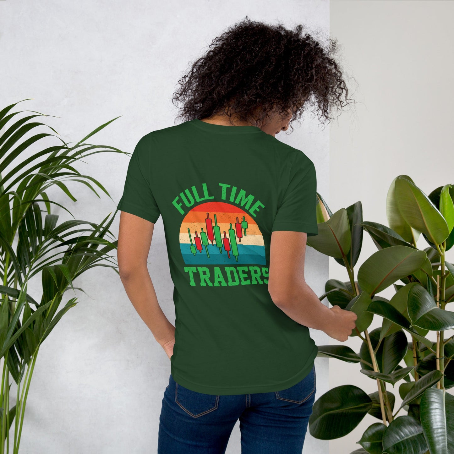 Full Time Trader ( Shagor ) - Unisex t-shirt ( Back Print ) by DarkByteGear