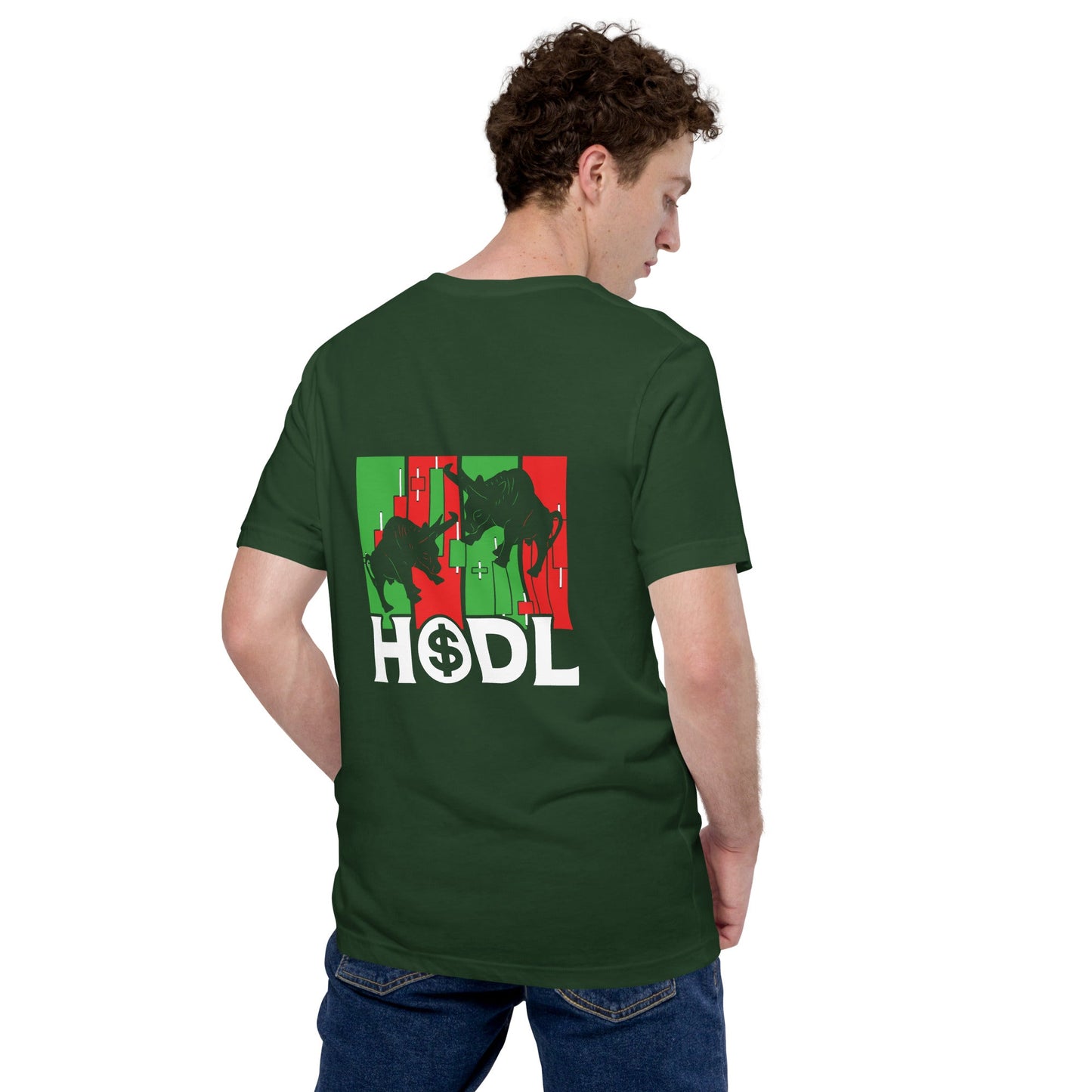 HODL - Unisex t-shirt ( Back Print ) by DarkByteGear