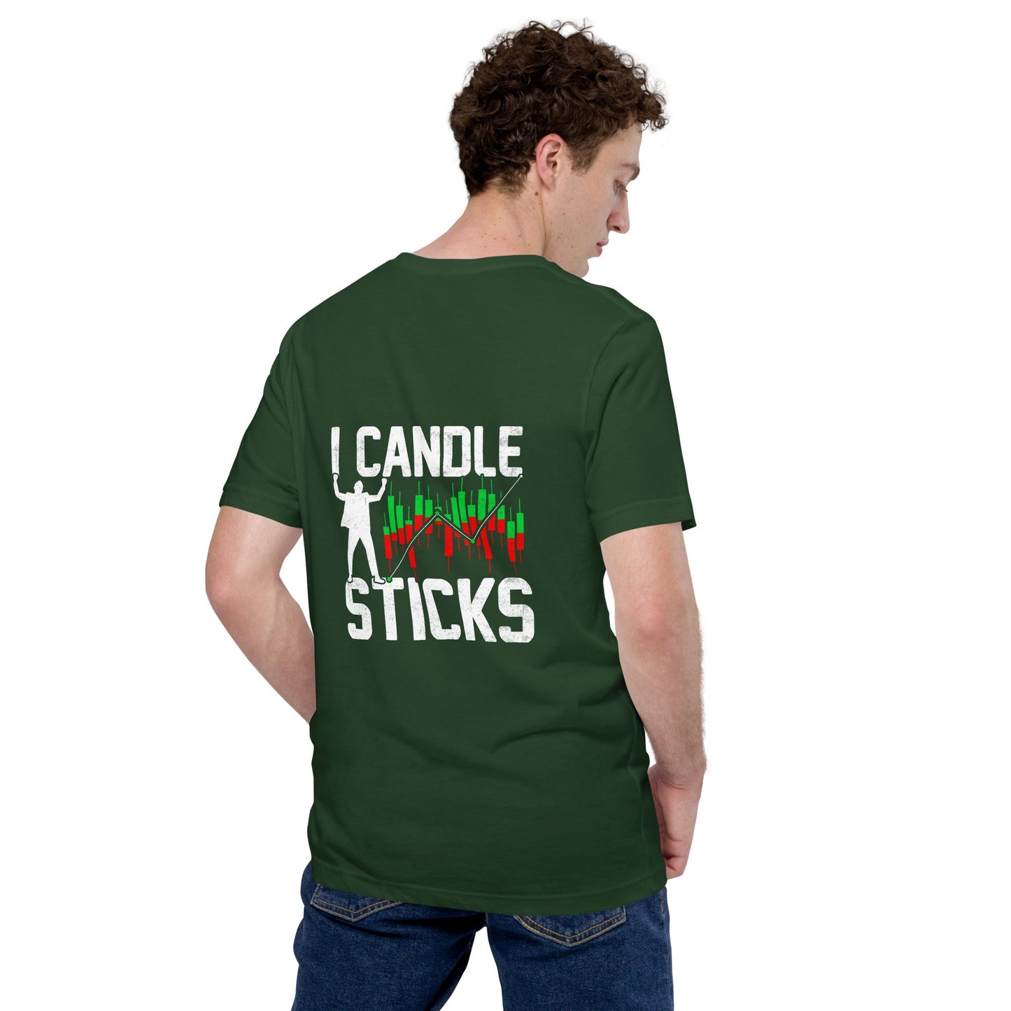 I Candle Stick - Unisex t-shirt ( Back Print ) by DarkByteGear