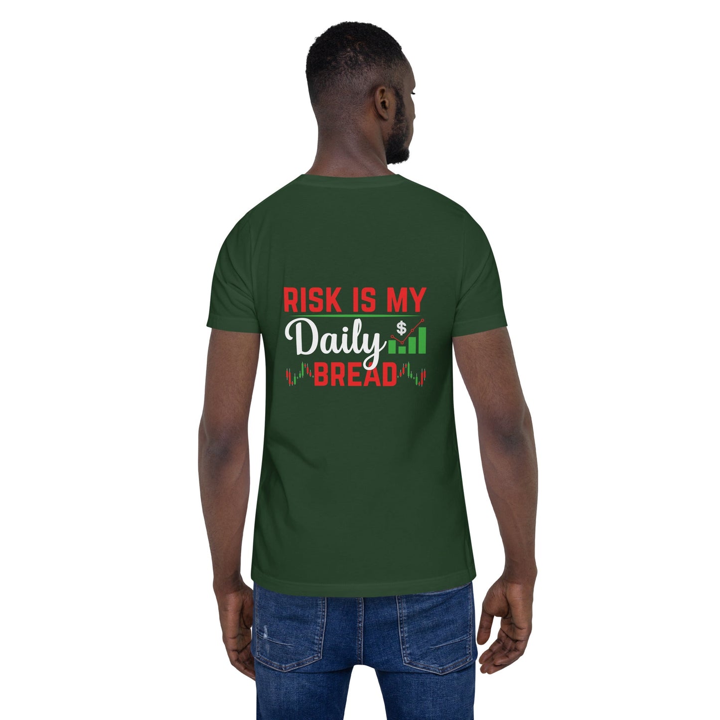 Risk is my Daily Bread - Unisex t-shirt ( Back Print ) by DarkByteGear