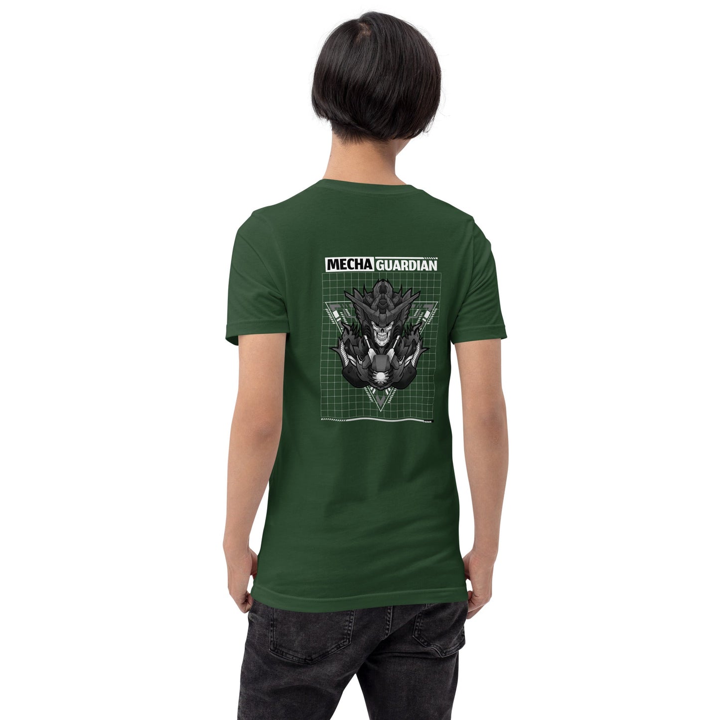 Mecha Guardian - Unisex t-shirt ( Back Print ) by DarkByteGear