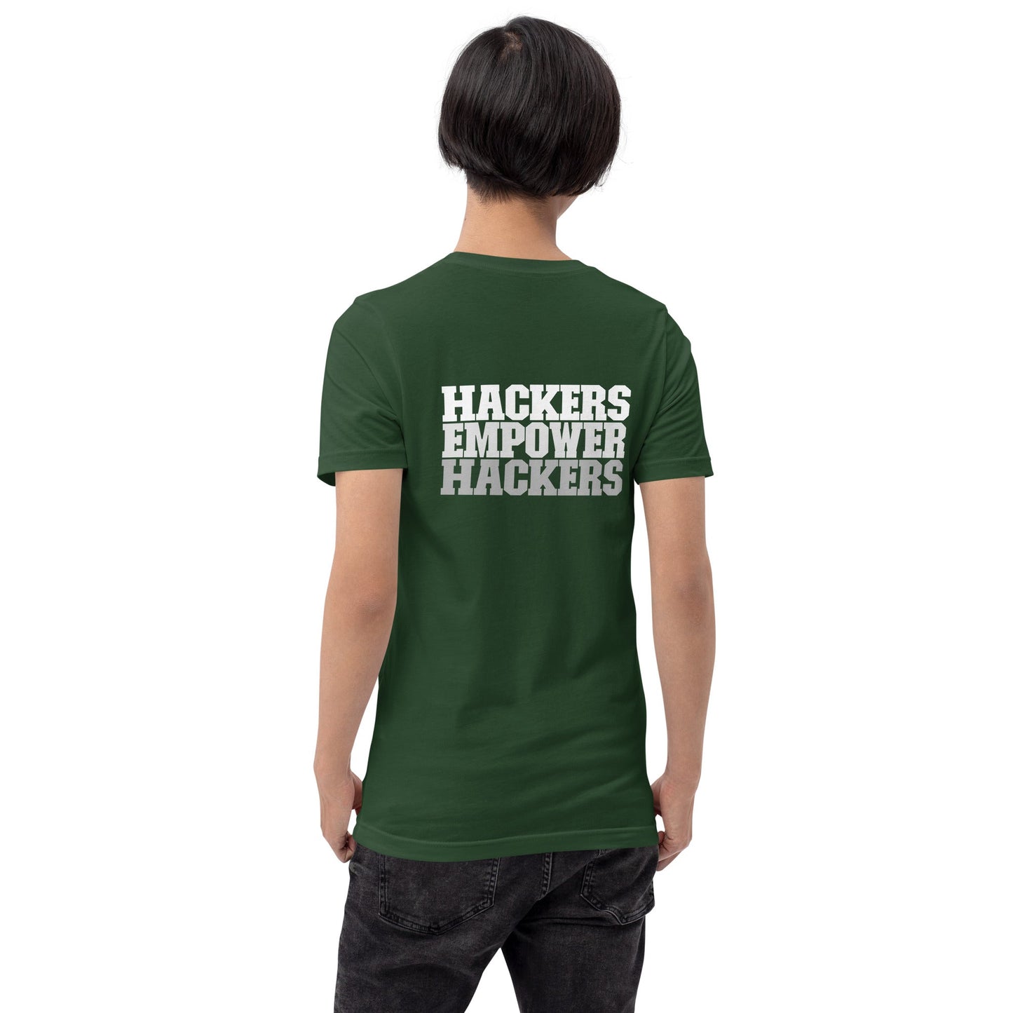 Hackers Empower Hackers V2 - Unisex t-shirt ( Back Print ) by DarkByteGear
