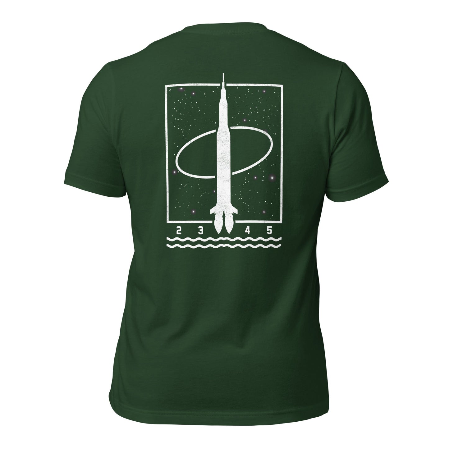 1 2 3 4 5 - Unisex t-shirt (back print) by DarkByteGear