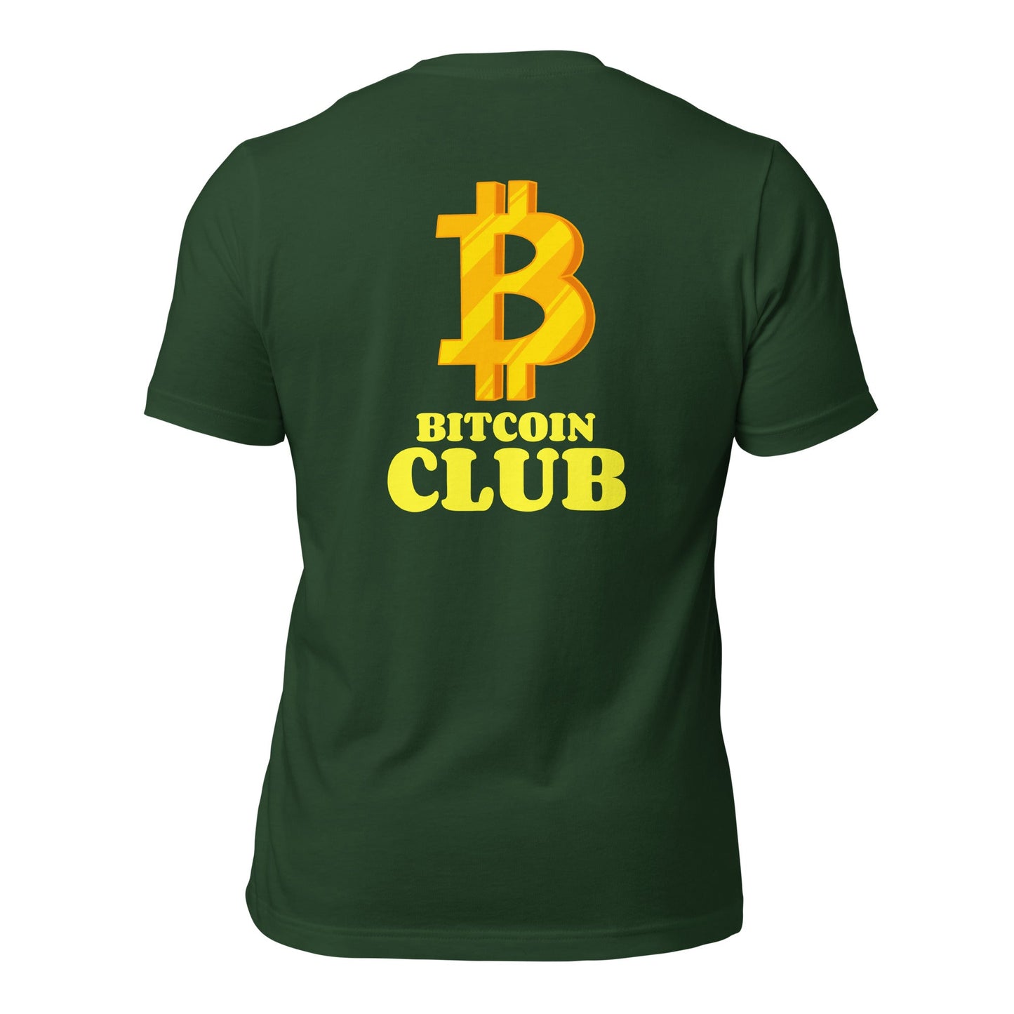BITCOIN CLUB V5 - Unisex t-shirt ( Back Print ) by DarkByteGear