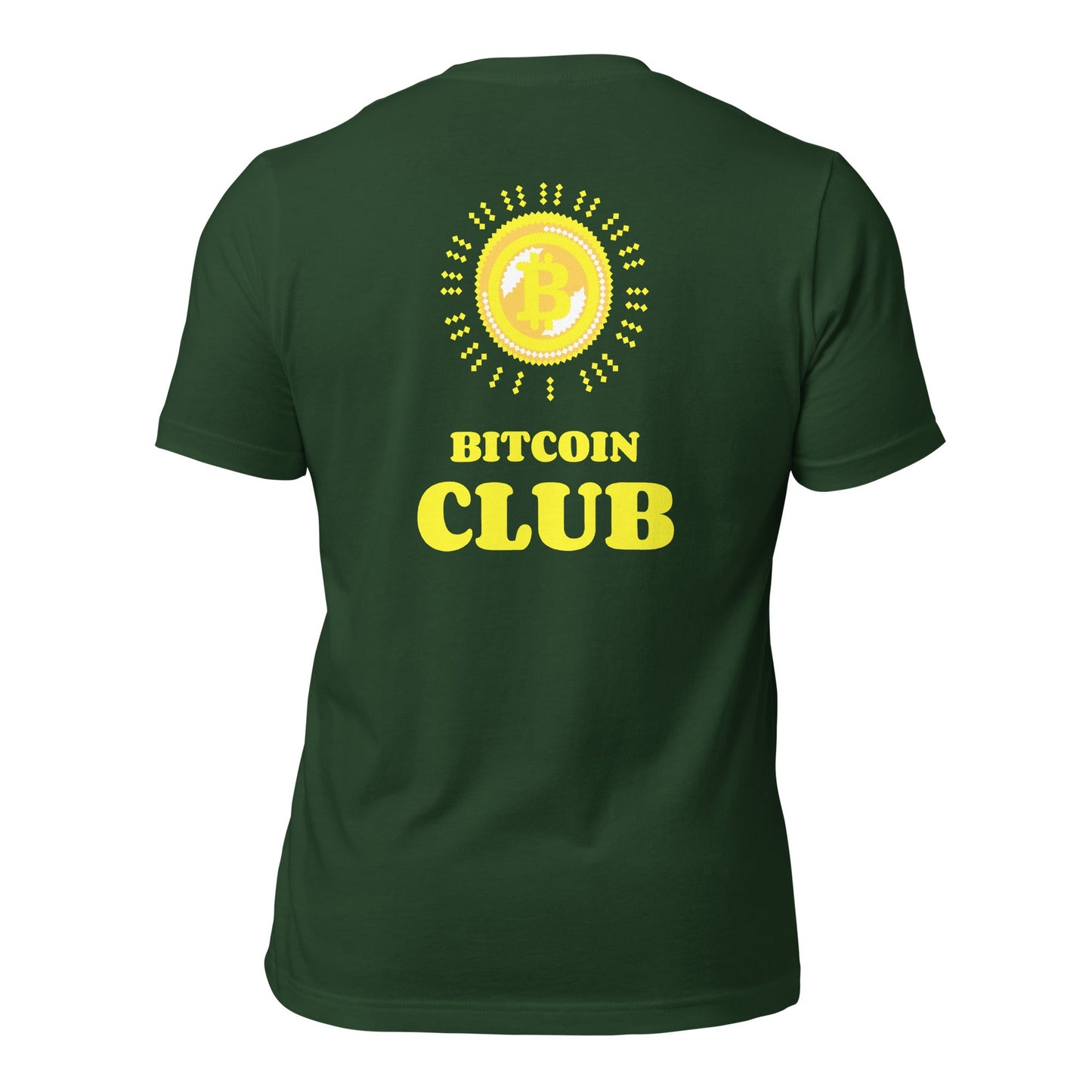 BITCOIN CLUB - Unisex t-shirt ( Back Print ) by DarkByteGear