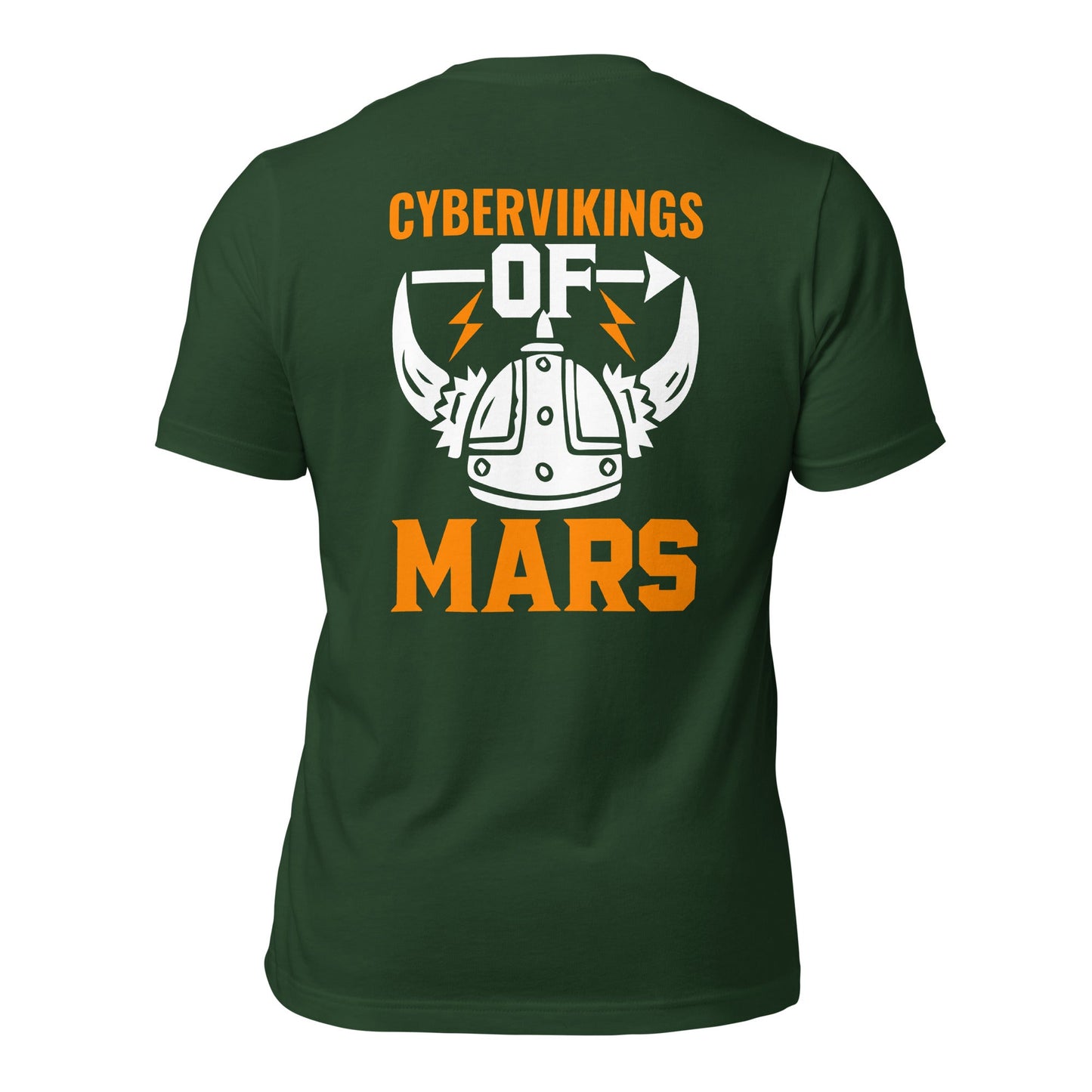 Cyberviking of Mars - Unisex t-shirt ( Back Print ) by DarkByteGear