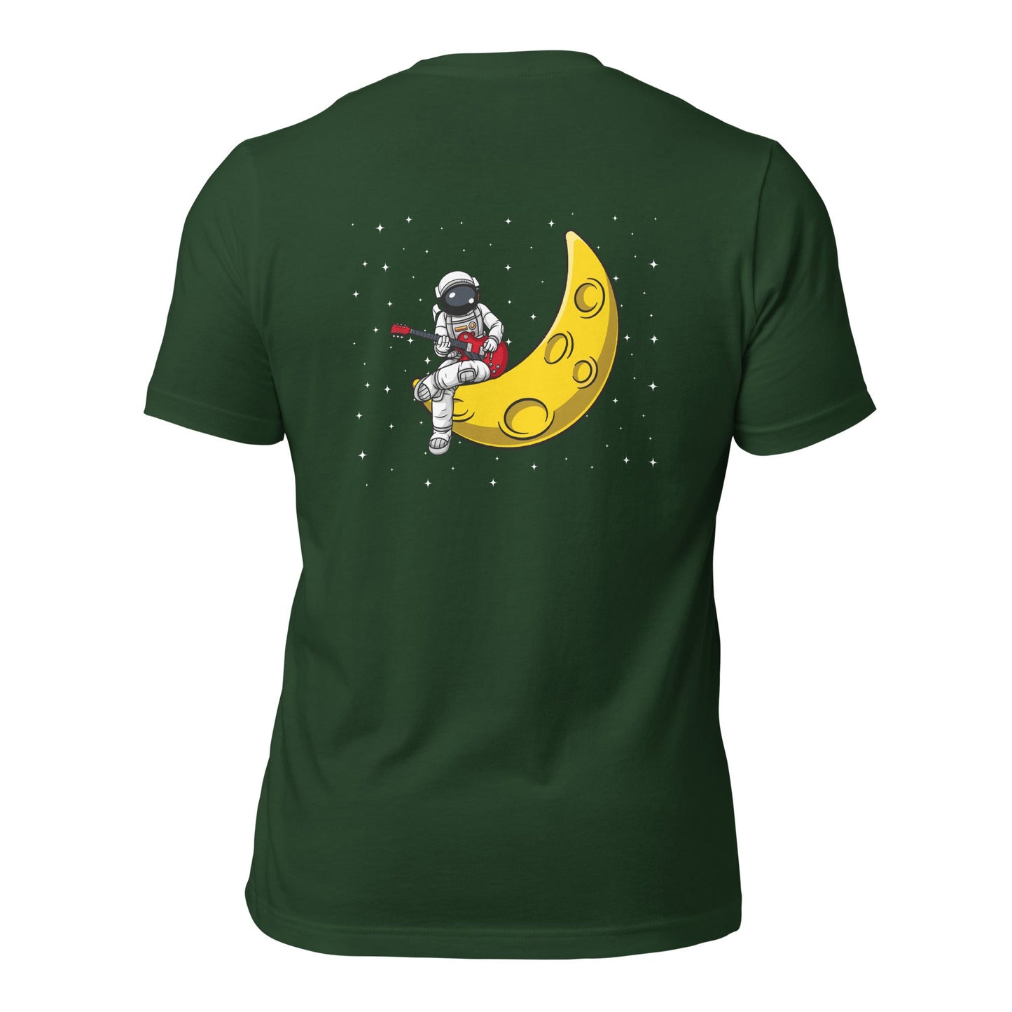 Astronaut Playing - Unisex t-shirt ( Back Print ) by DarkByteGear