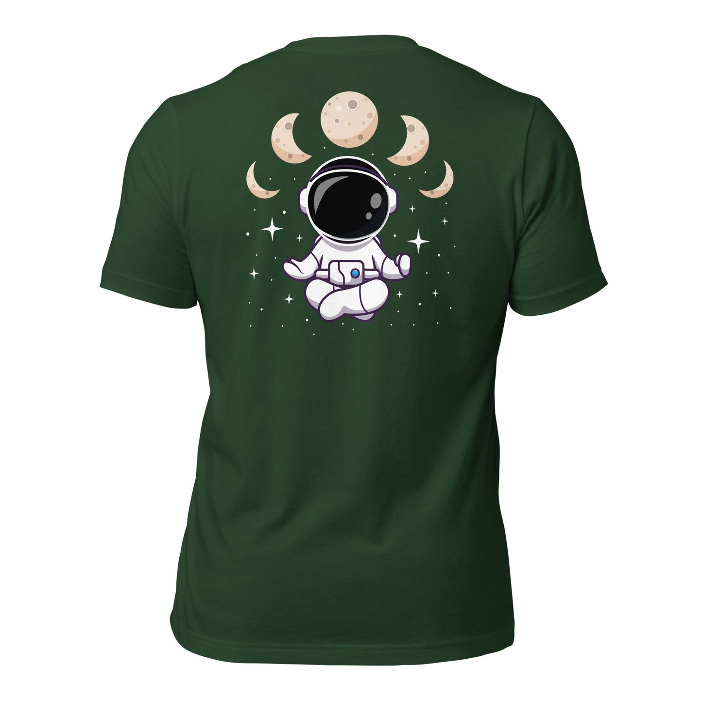 Astronaut Meditation - Unisex t-shirt ( Back Print ) by DarkByteGear