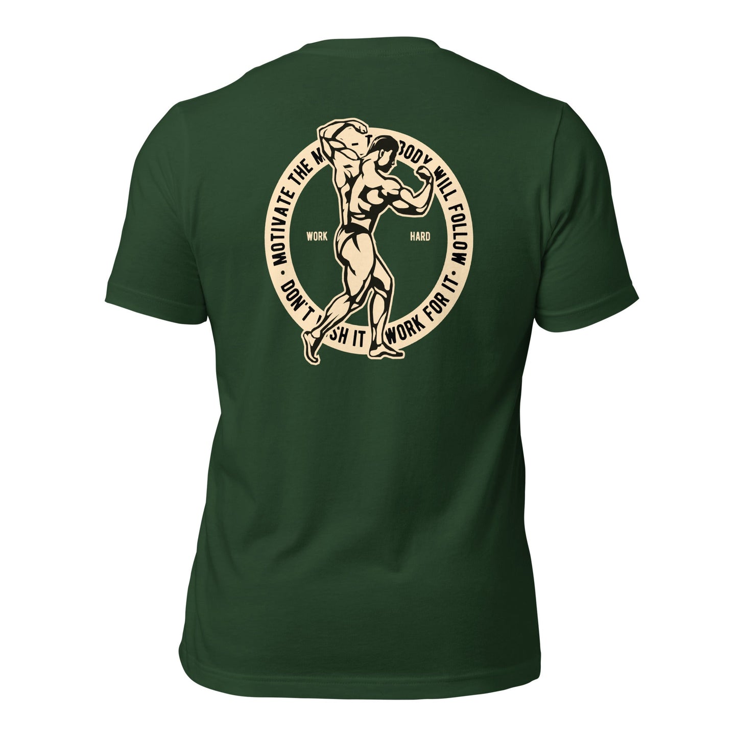 Motivate the Mind - Unisex t-shirt ( Back Print ) by DarkByteGear