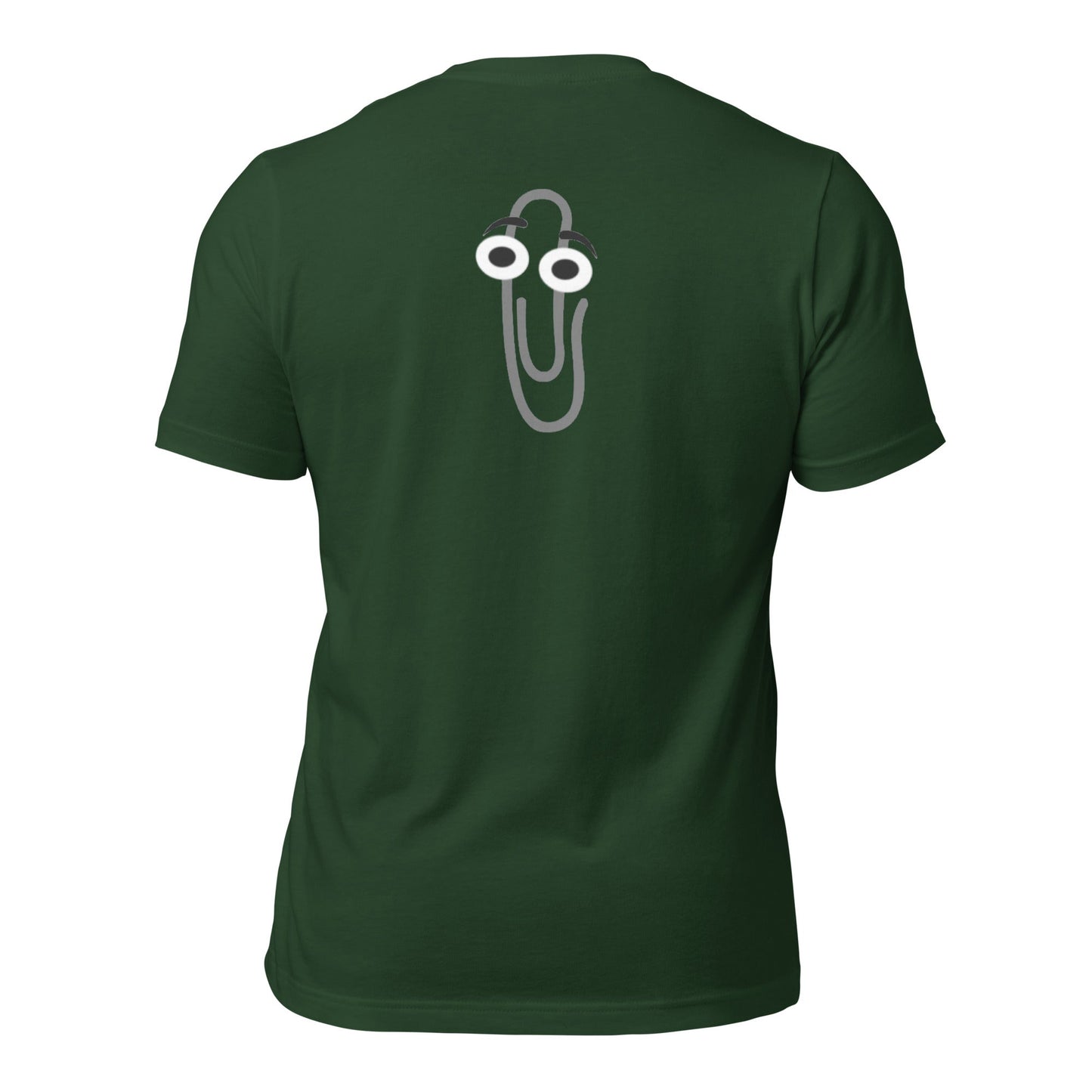 Poor Clippy - Unisex t-shirt (back print) by DarkByteGear