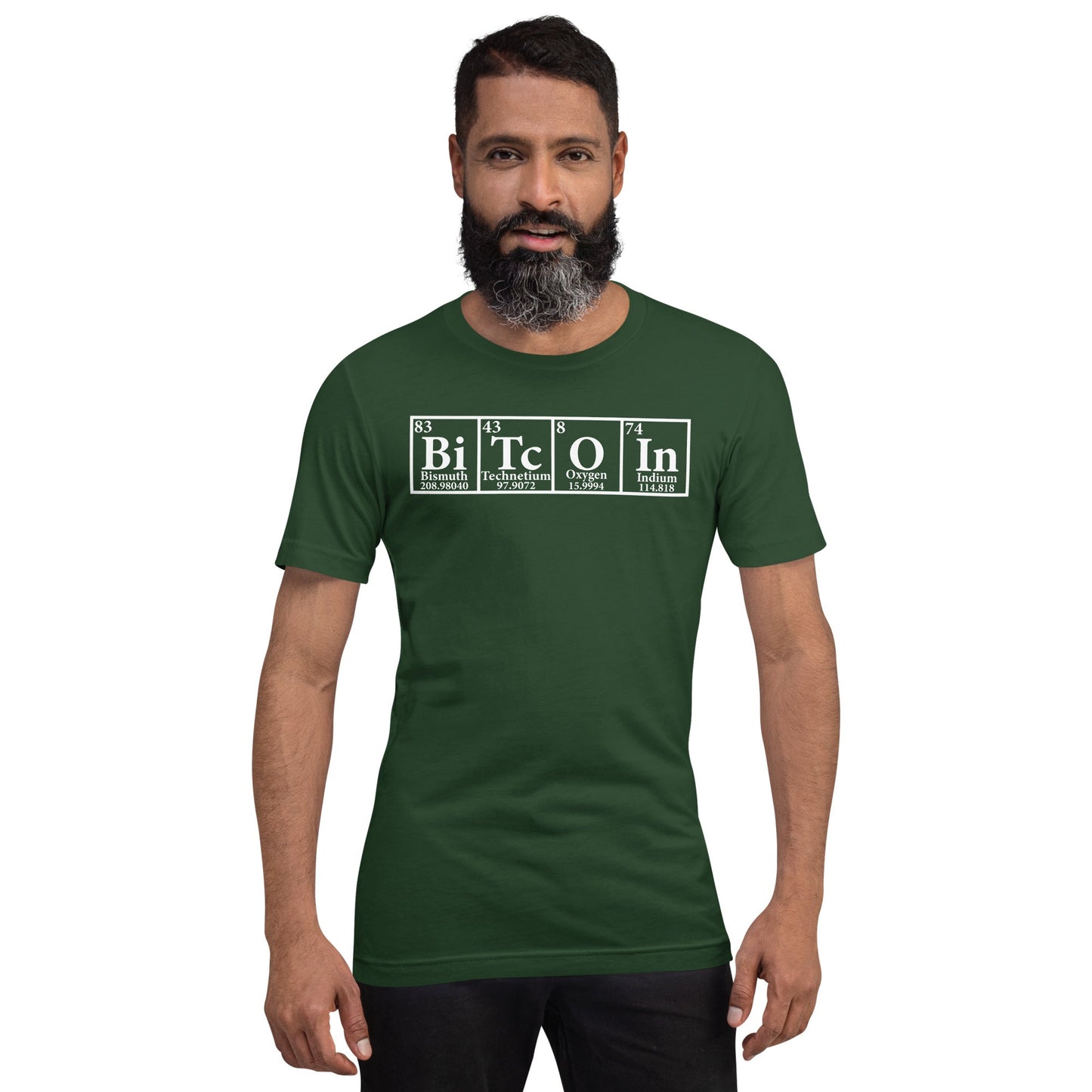Bitcoin Periodic Table Unisex t-shirt by DarkByteGear