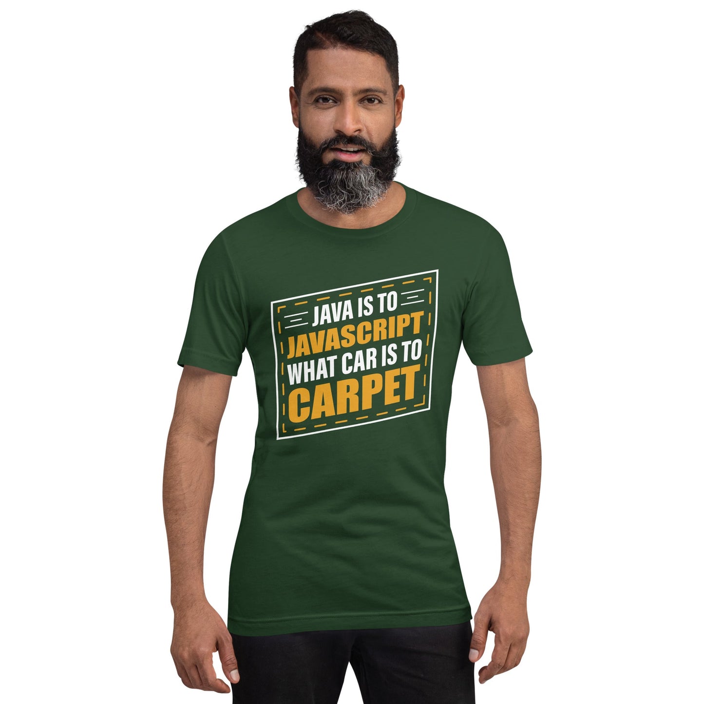 Java is to JavaScript - Unisex t-shirt by DarkByteGear
