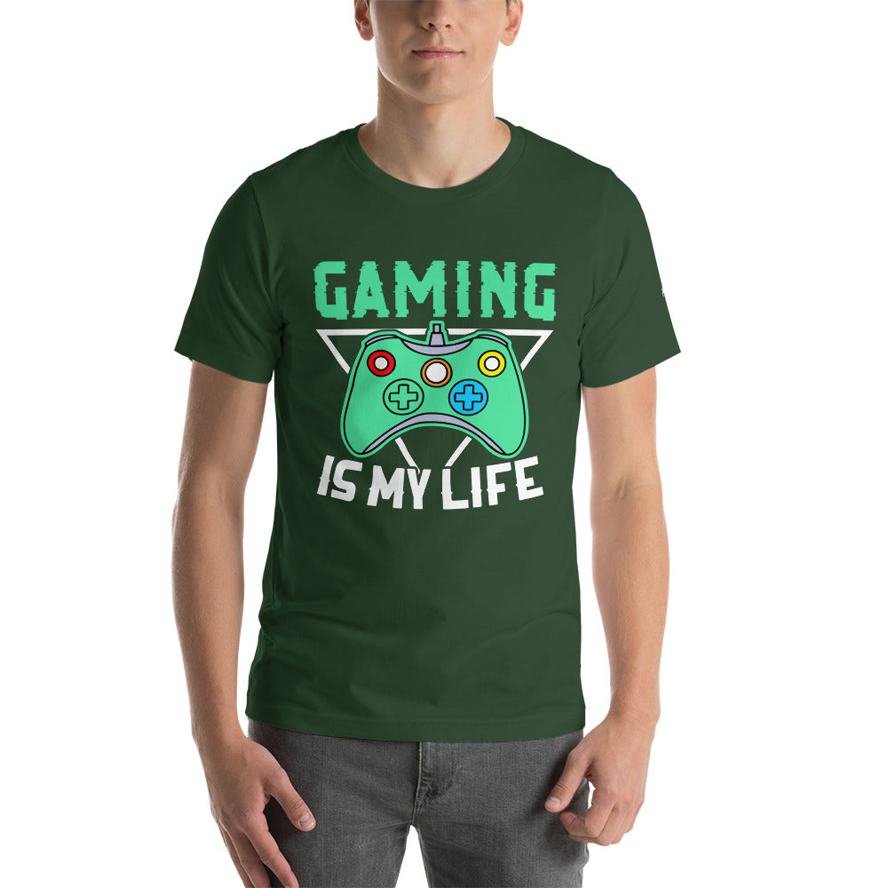 Gaming Is My Life - Unisex t-shirt by DarkByteGear