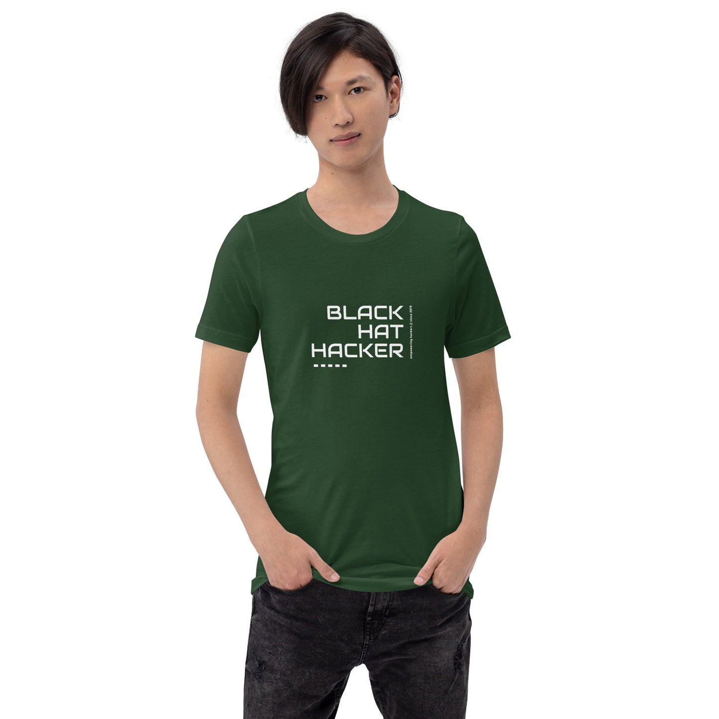 Black Hat Hacker V15 Unisex t-shirt by DarkByteGear