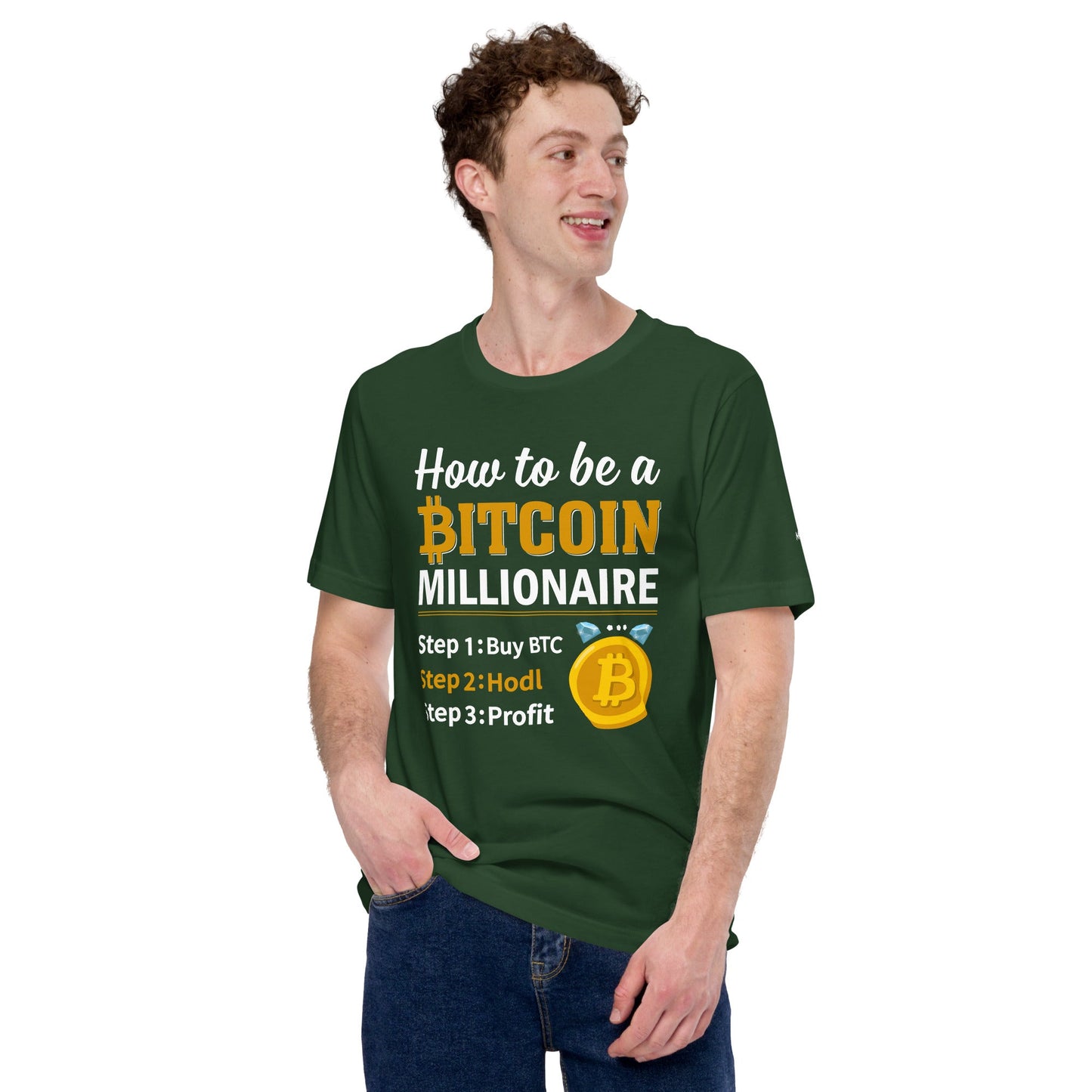 How to be a Bitcoin Millionaire Unisex t-shirt by DarkByteGear