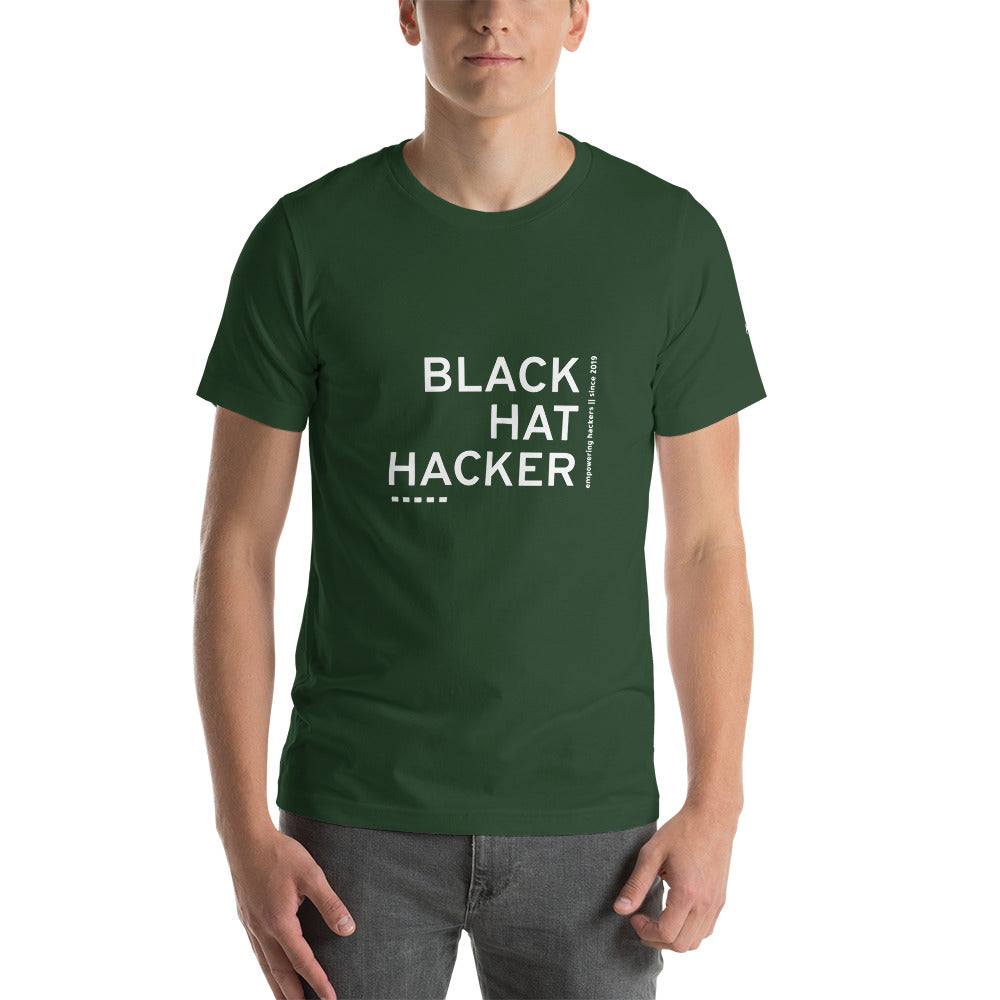 Black Hat Hacker V11 Unisex t-shirt by DarkByteGear