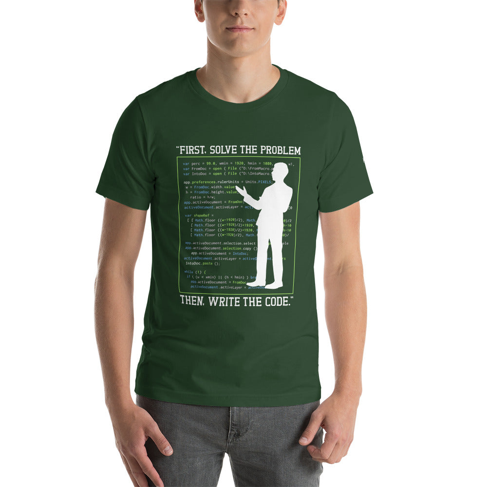 First, Solve the problem; then, Write the code V5 - Unisex t-shirt by DarkByteGear