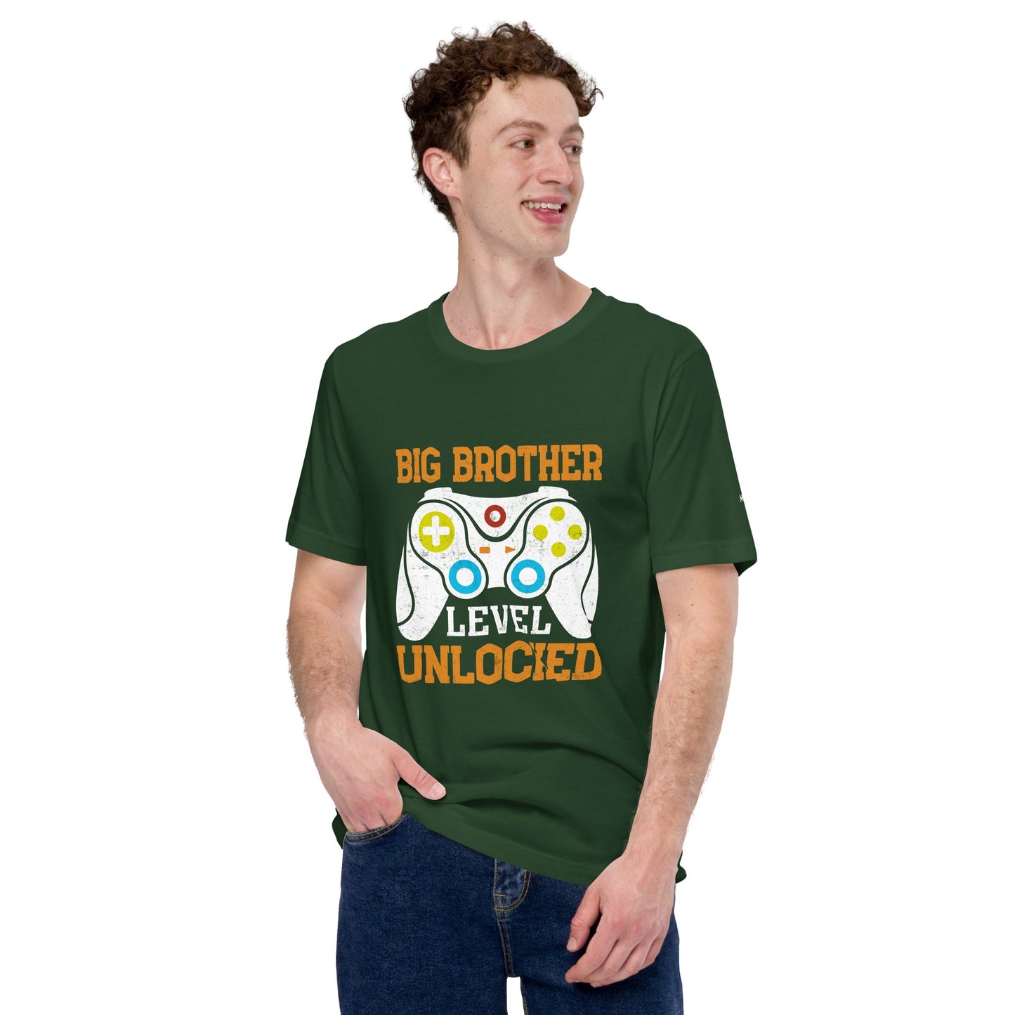 Big Brother Level Unlocked Unisex t-shirt by DarkByteGear