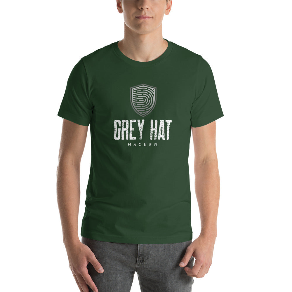 Grey Hat Hacker V4 - Unisex t-shirt by DarkByteGear