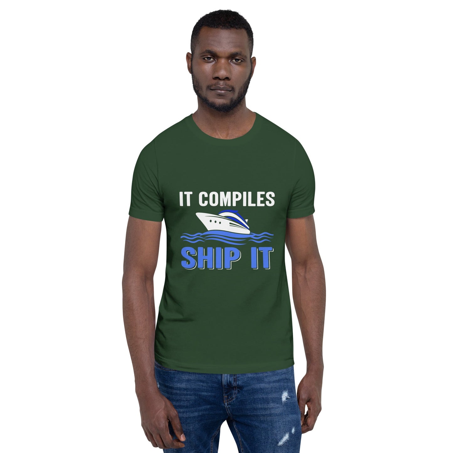 It Compiles, Ship it Unisex t-shirt by DarkByteGear