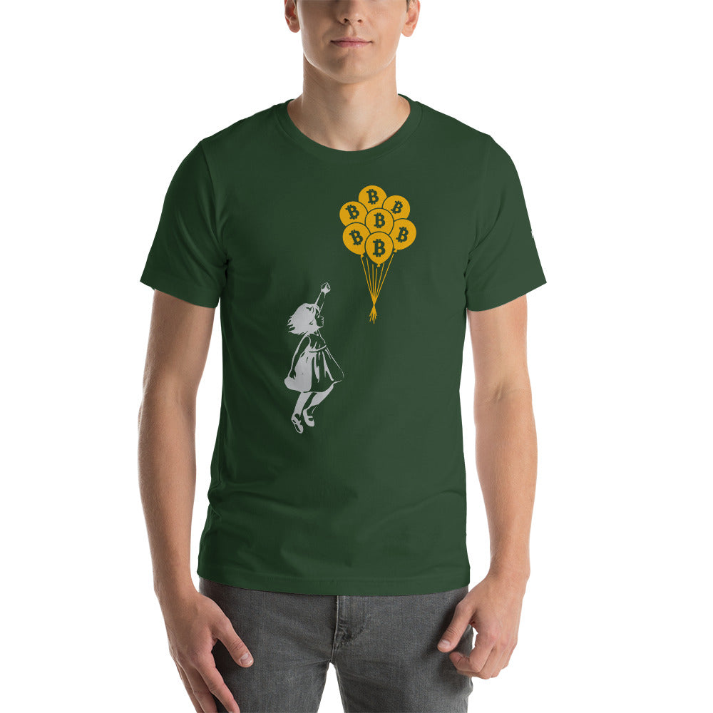 Bitcoin Little Girl Unisex t-shirt by DarkByteGear
