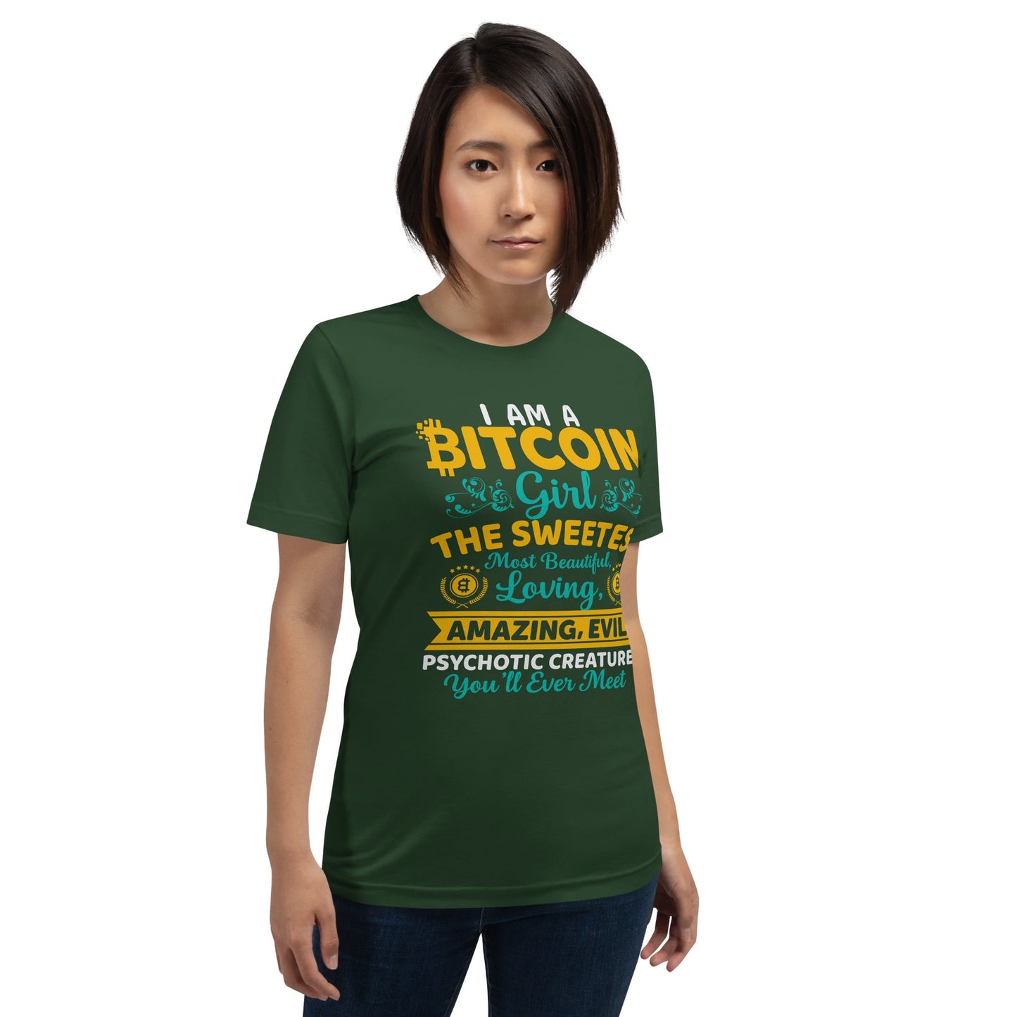 I am a Bitcoin Girl, the sweetest - Unisex t-shirt by DarkByteGear