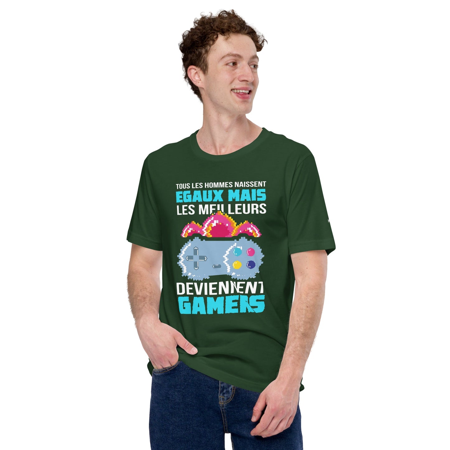 Tous Les Hommes Naissent Egaux Mais - Unisex t-shirt by DarkByteGear