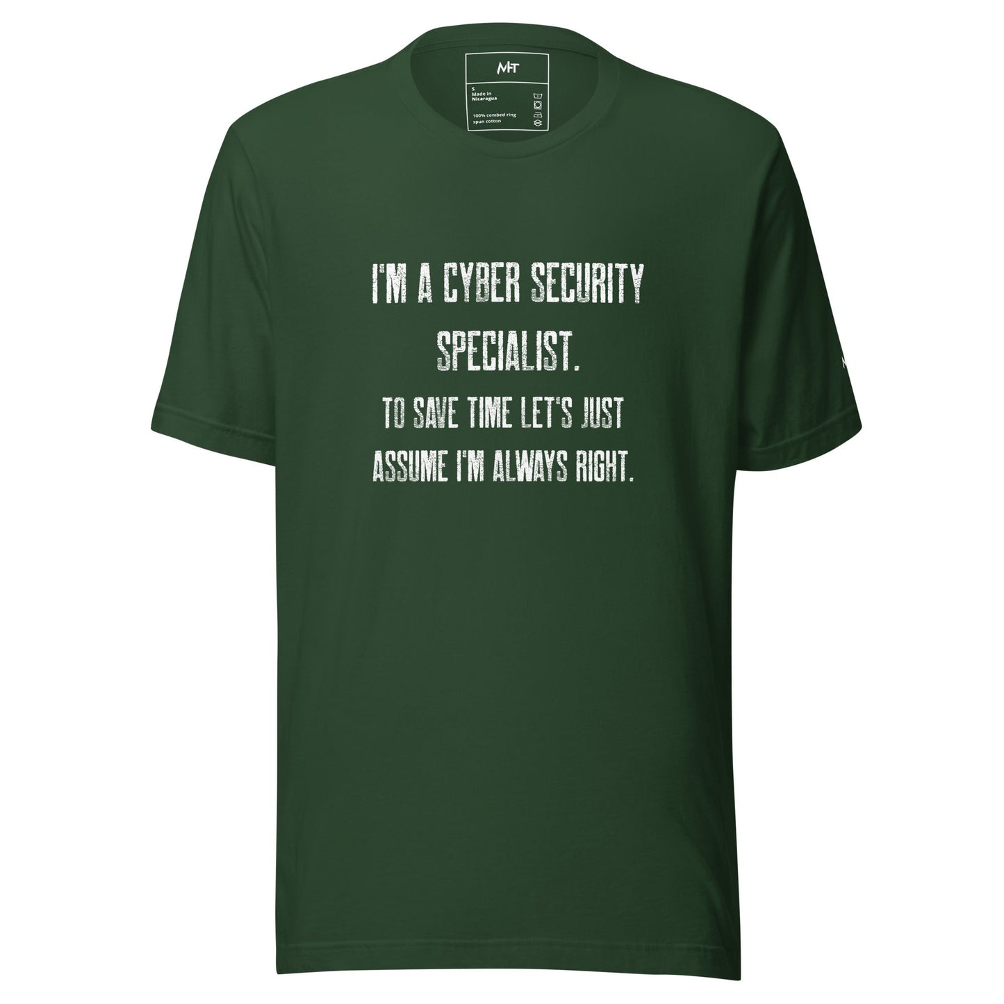 I am a Cyber Security Specialist Unisex t-shirt by DarkByteGear