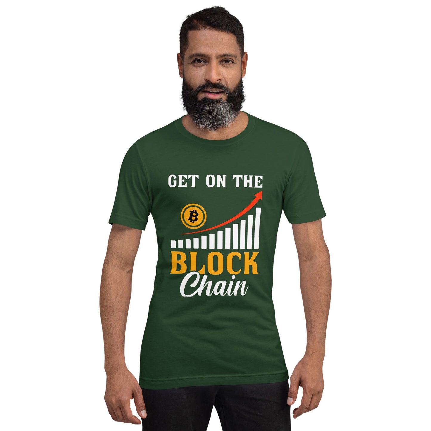 Get on the Block Chain - Unisex t-shirt by DarkByteGear