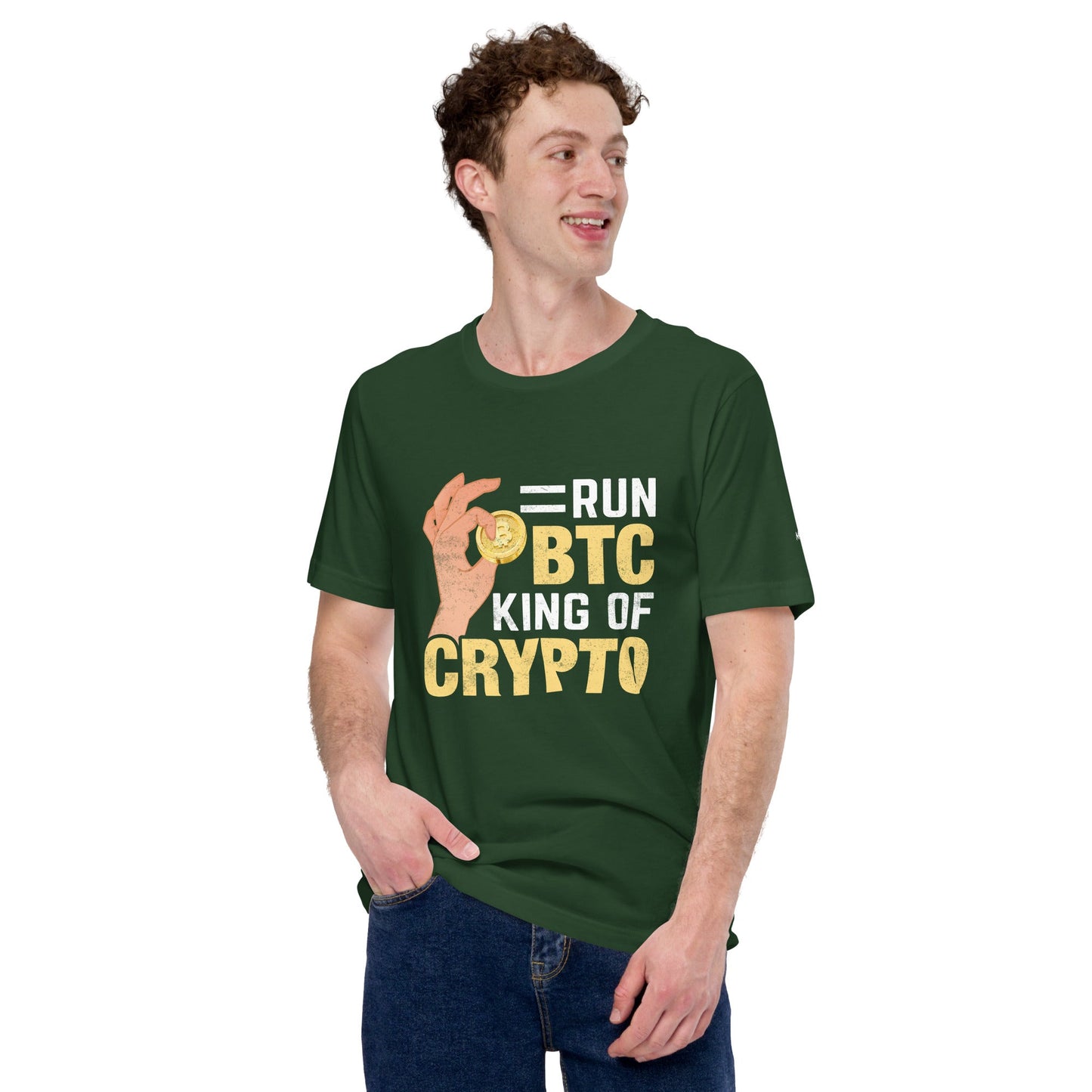 = Run BTC King of BitCoin - Unisex t-shirt by DarkByteGear