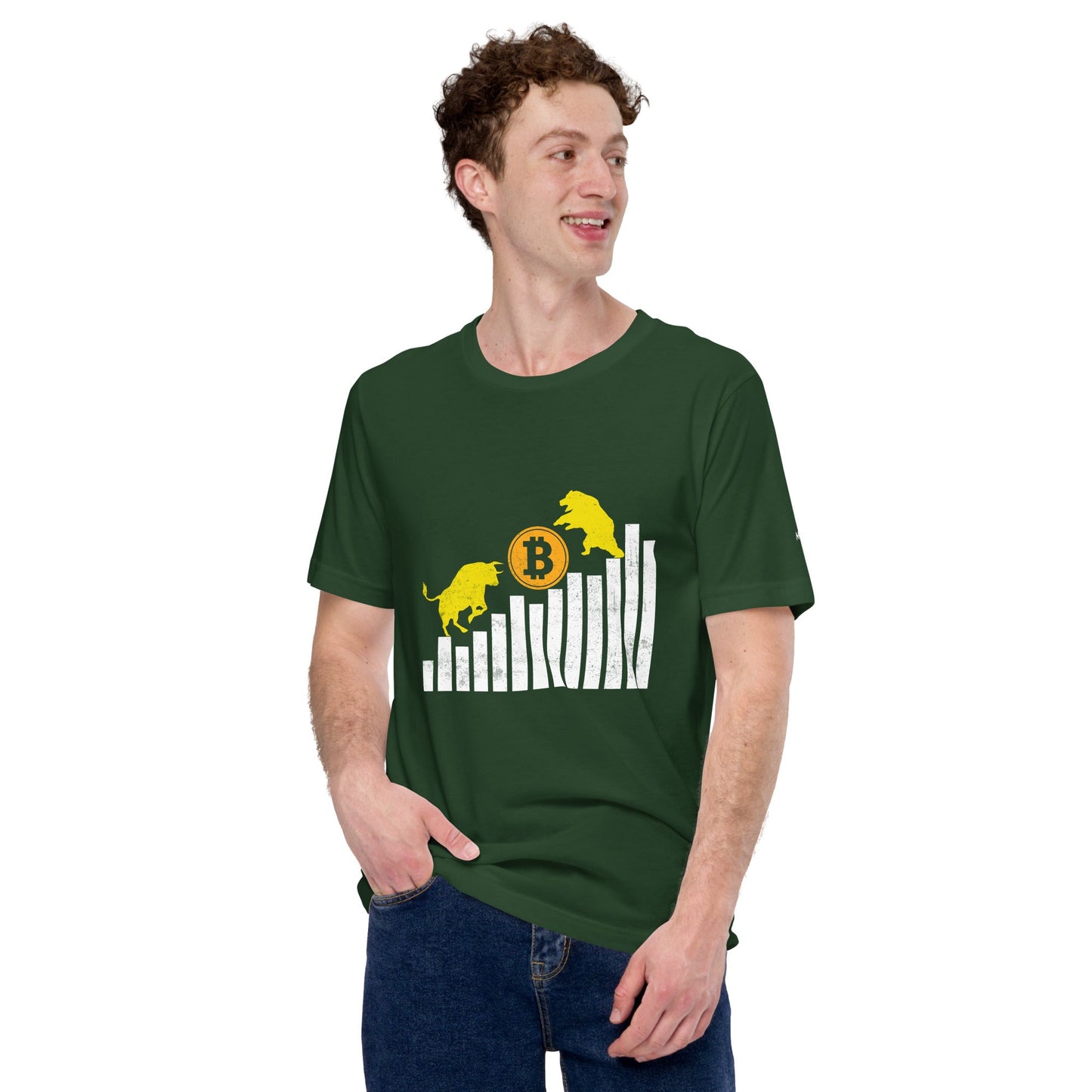 Bull Bear Bitcoin Statistic - Unisex t-shirt by DarkByteGear