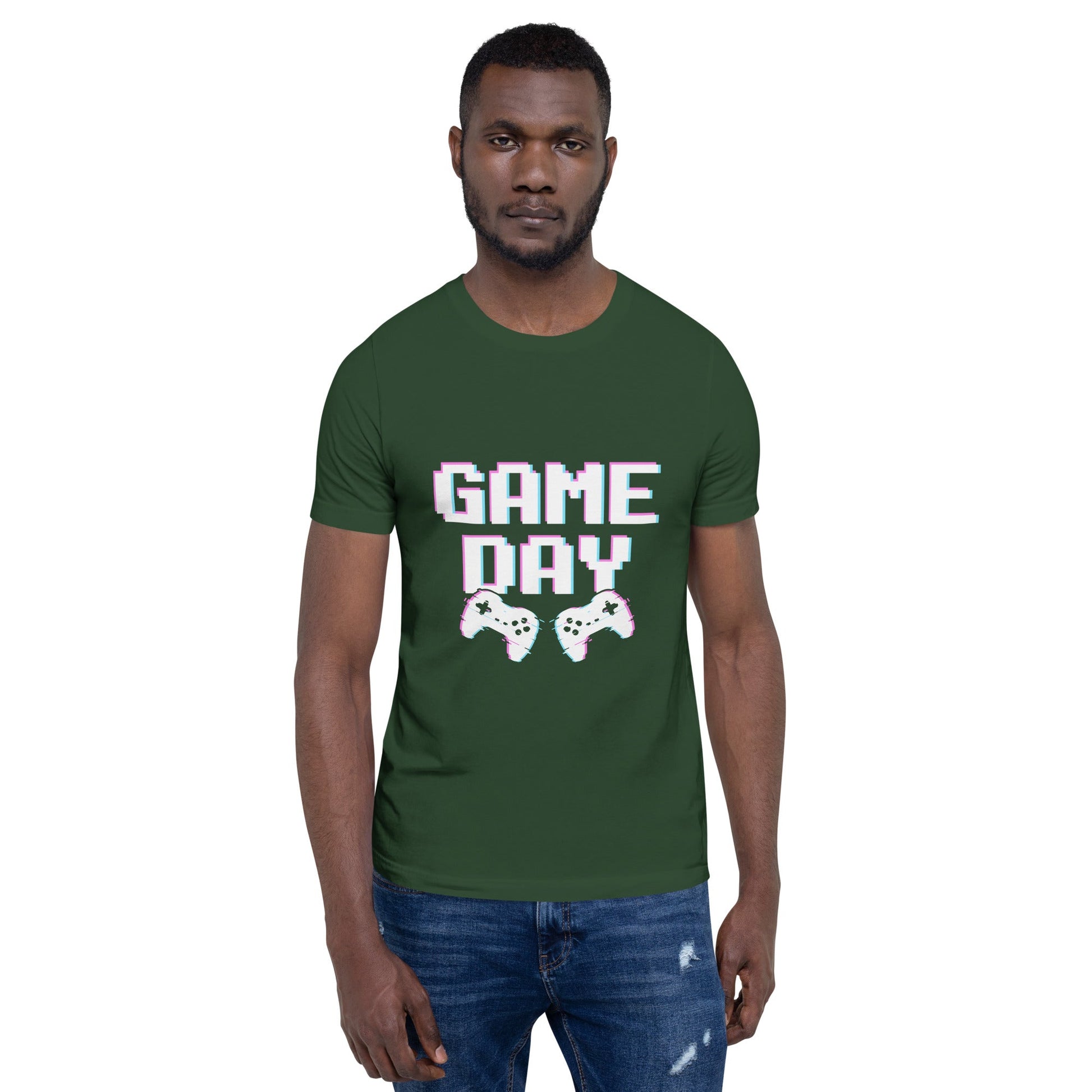 Game Day Lego White - Unisex t-shirt by DarkByteGear