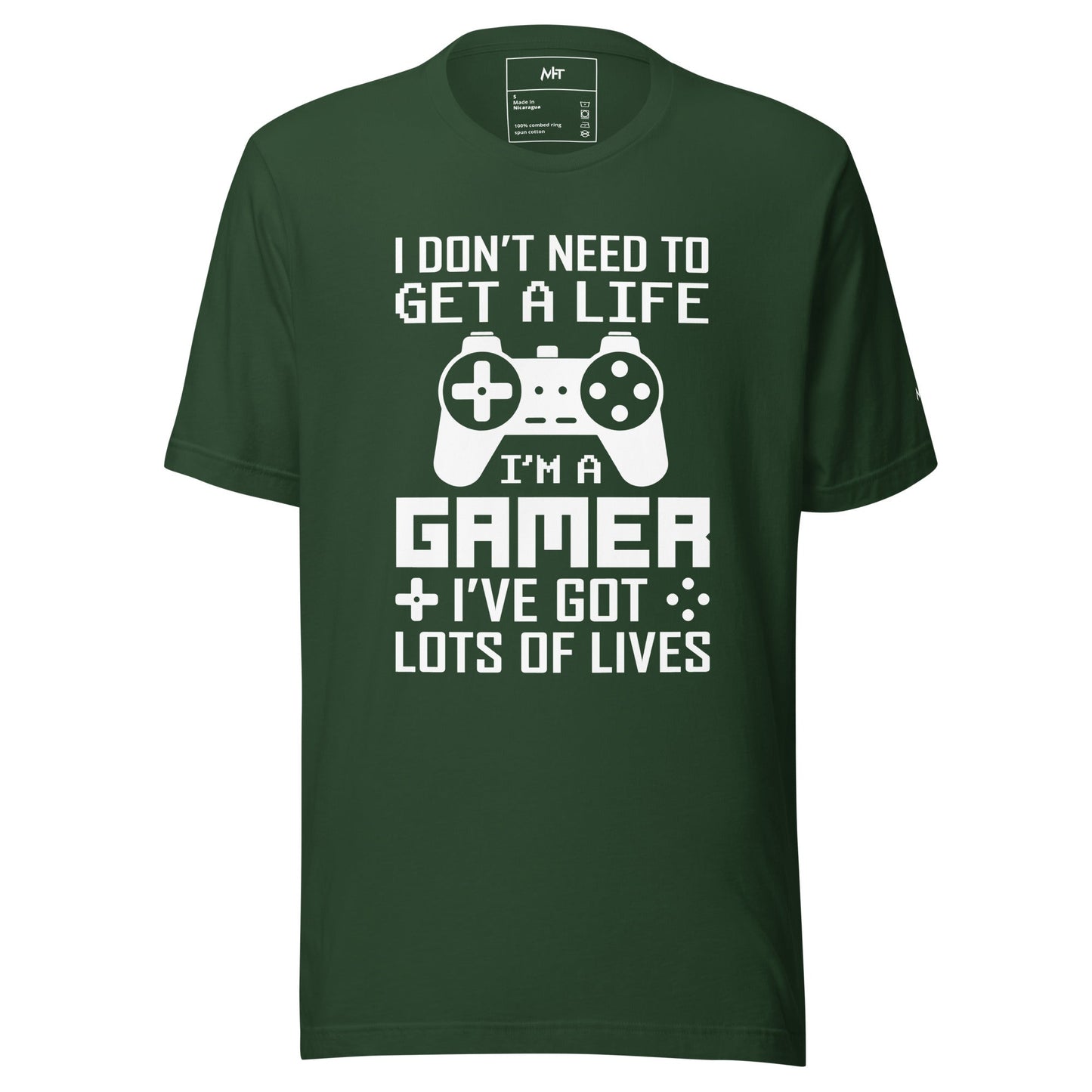 I don't need to get a life, I've already got lots of lives - Unisex t-shirt by DarkByteGear