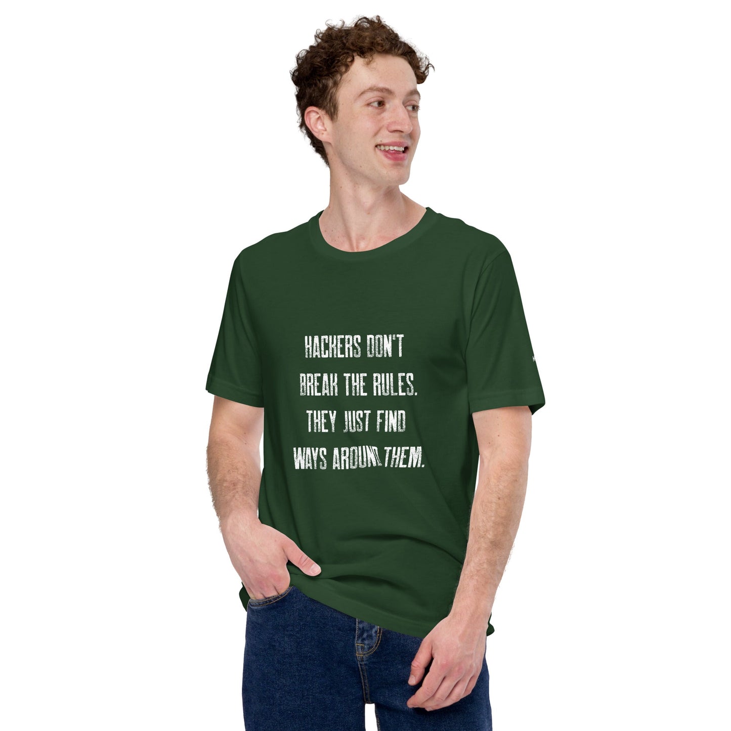 Hackers don't break the rules, they just find ways around them V1 - Unisex t-shirt by DarkByteGear