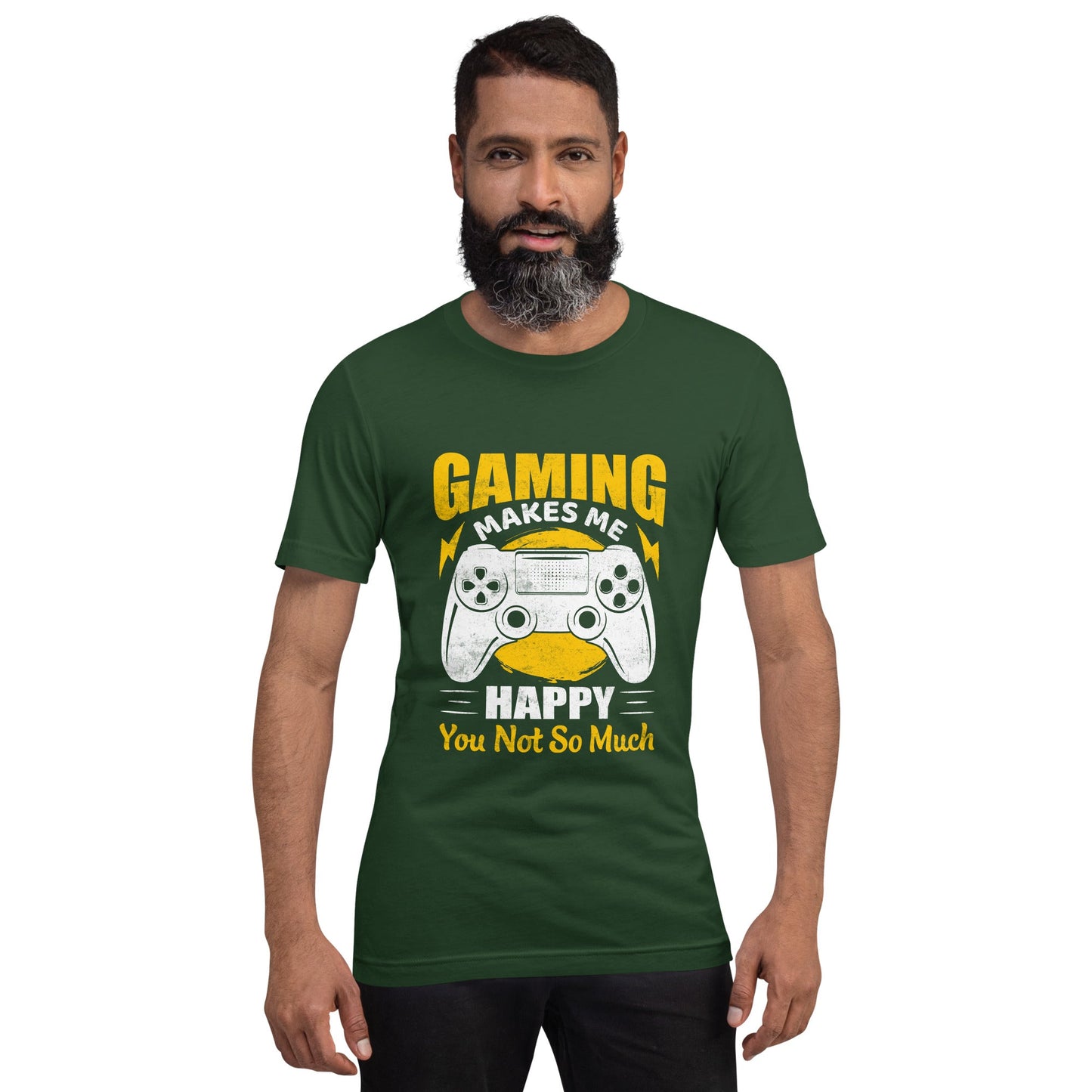 Gaming Makes me Happy (MAHFUZ) - Unisex t-shirt by DarkByteGear