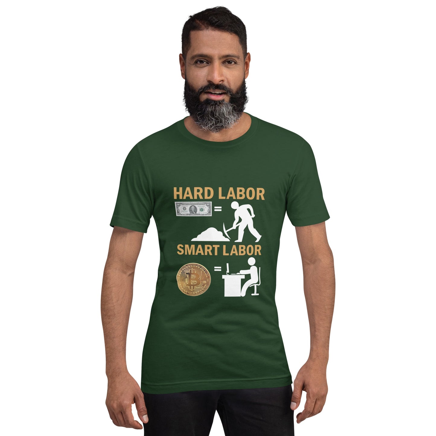 Hard Labour Vs Smart Labour - Unisex t-shirt by DarkByteGear