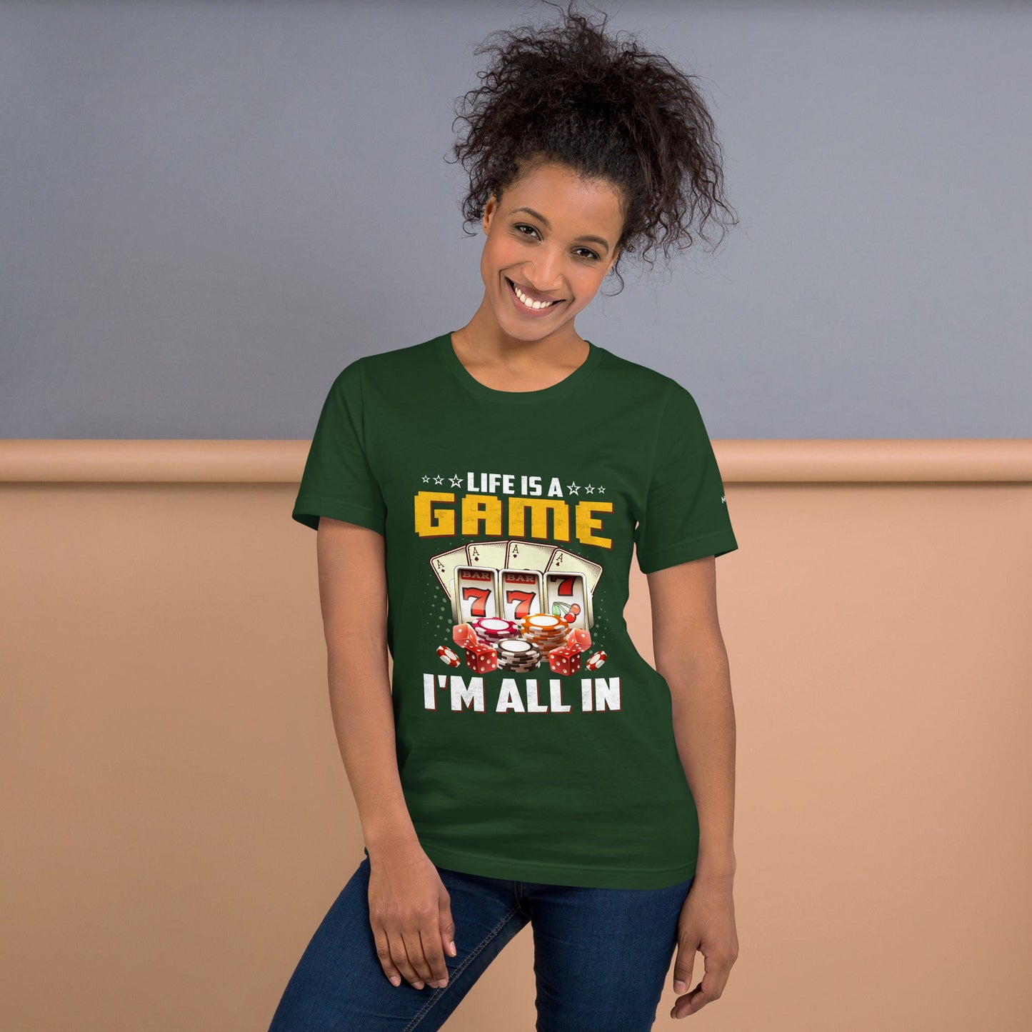 Life is a Game: I'm all in - Unisex t-shirt by DarkByteGear