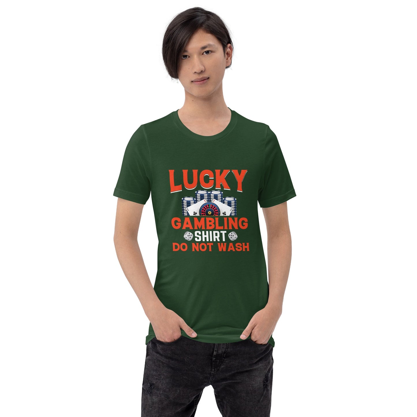 Lucky Gambling Shirt: Do Not Wash - Unisex t-shirt by DarkByteGear
