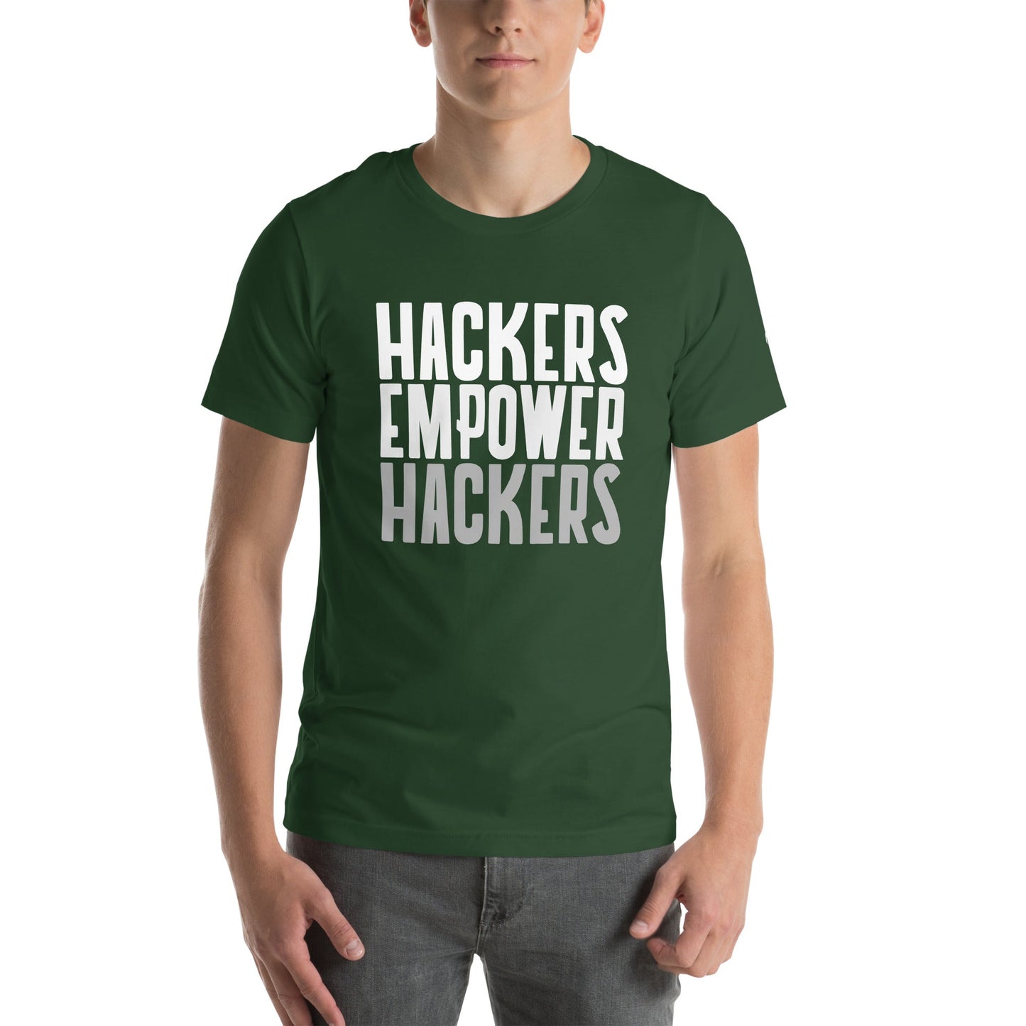 Hackers Empower Hackers - Unisex t-shirt by DarkByteGear