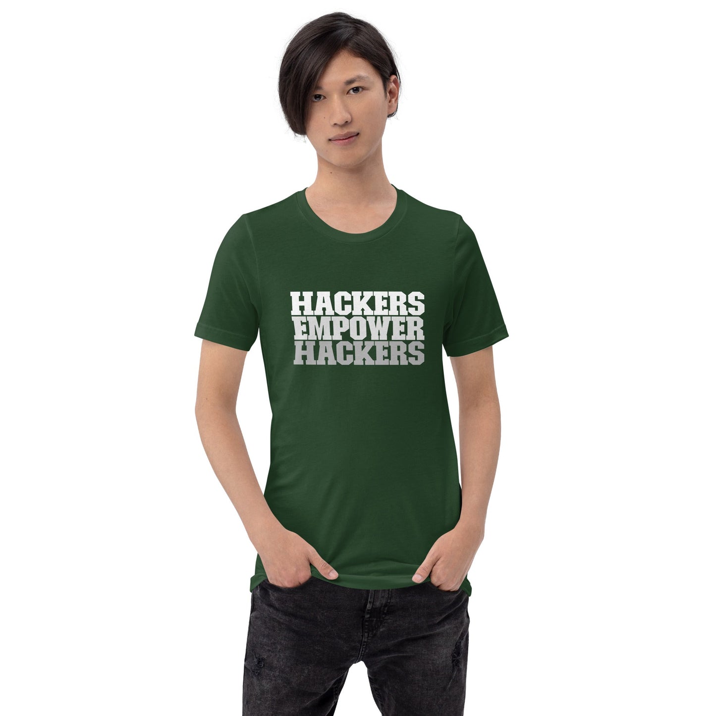 Hackers Empower Hackers V2 - Unisex t-shirt by DarkByteGear