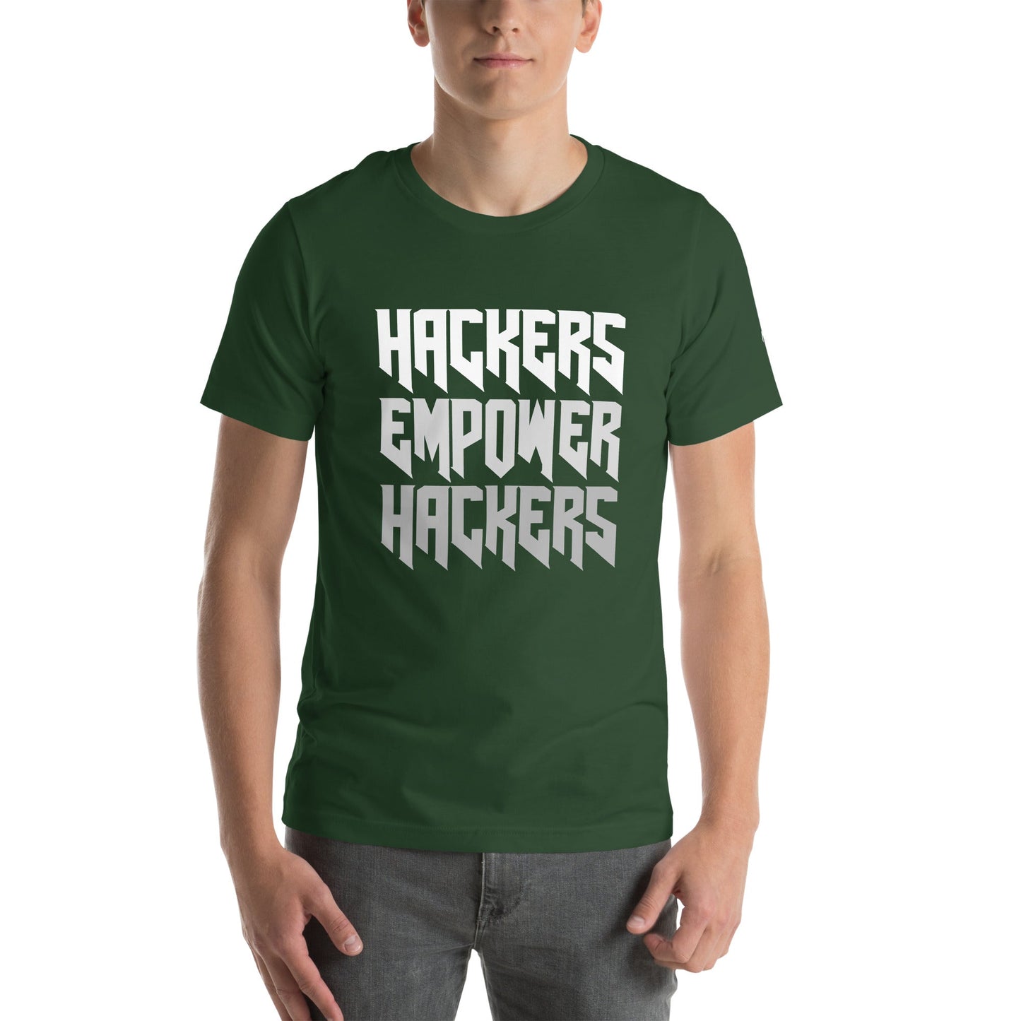 Hackers Empower Hackers V4 - Unisex t-shirt by DarkByteGear