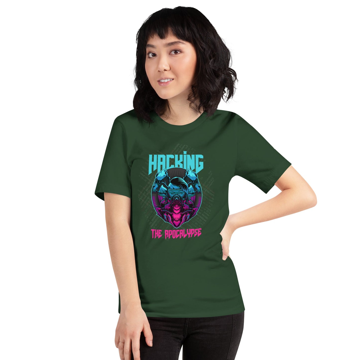 Hacking the apocalypse V2 - Unisex t-shirt by DarkByteGear