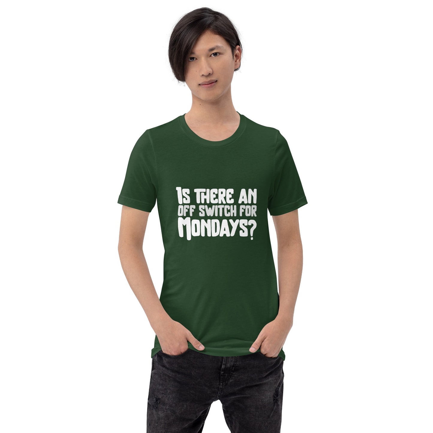 Is there an OFF switch for Mondays? - Unisex t-shirt by DarkByteGear