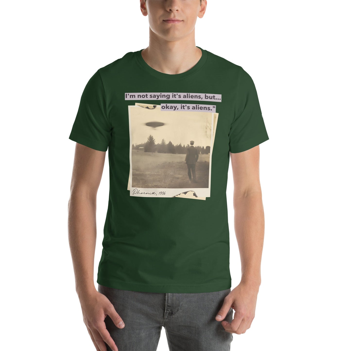 I'm not saying it's aliens, but... okay, it's aliens - Unisex t-shirt by DarkByteGear
