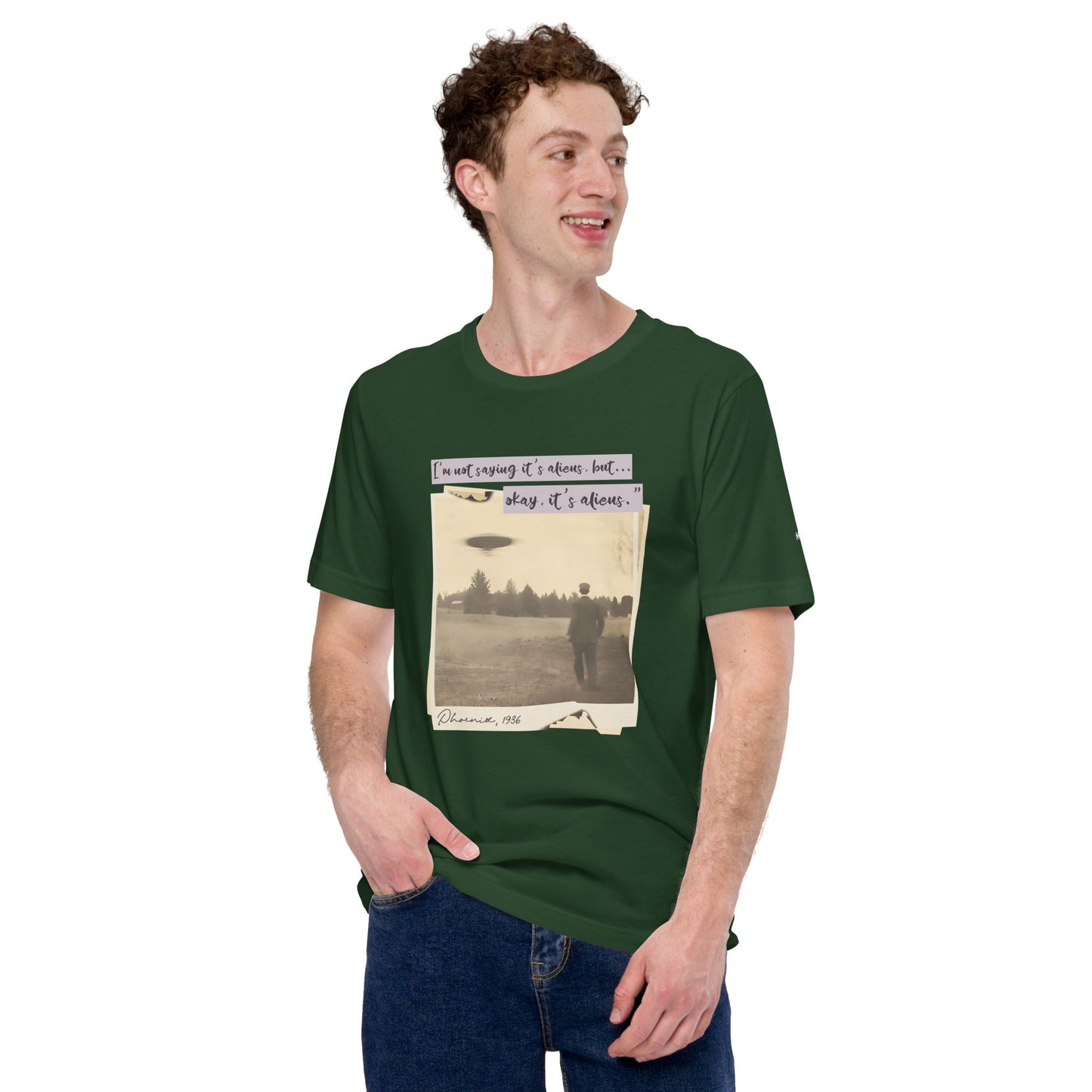 I am not saying it's aliens but, Okay! it's aliens V1 - Unisex t-shirt by DarkByteGear
