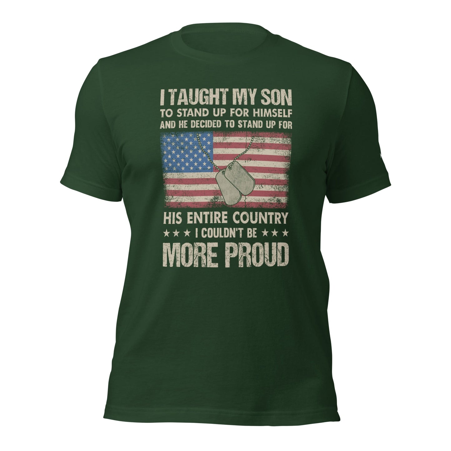 I Taught my son to Stand up for himself - Unisex t-shirt by DarkByteGear