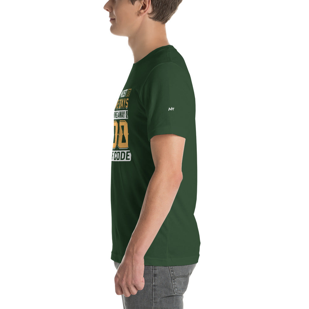 One of My Most Productive Days was throwing away 1000 lines of Code Unisex t-shirt by DarkByteGear