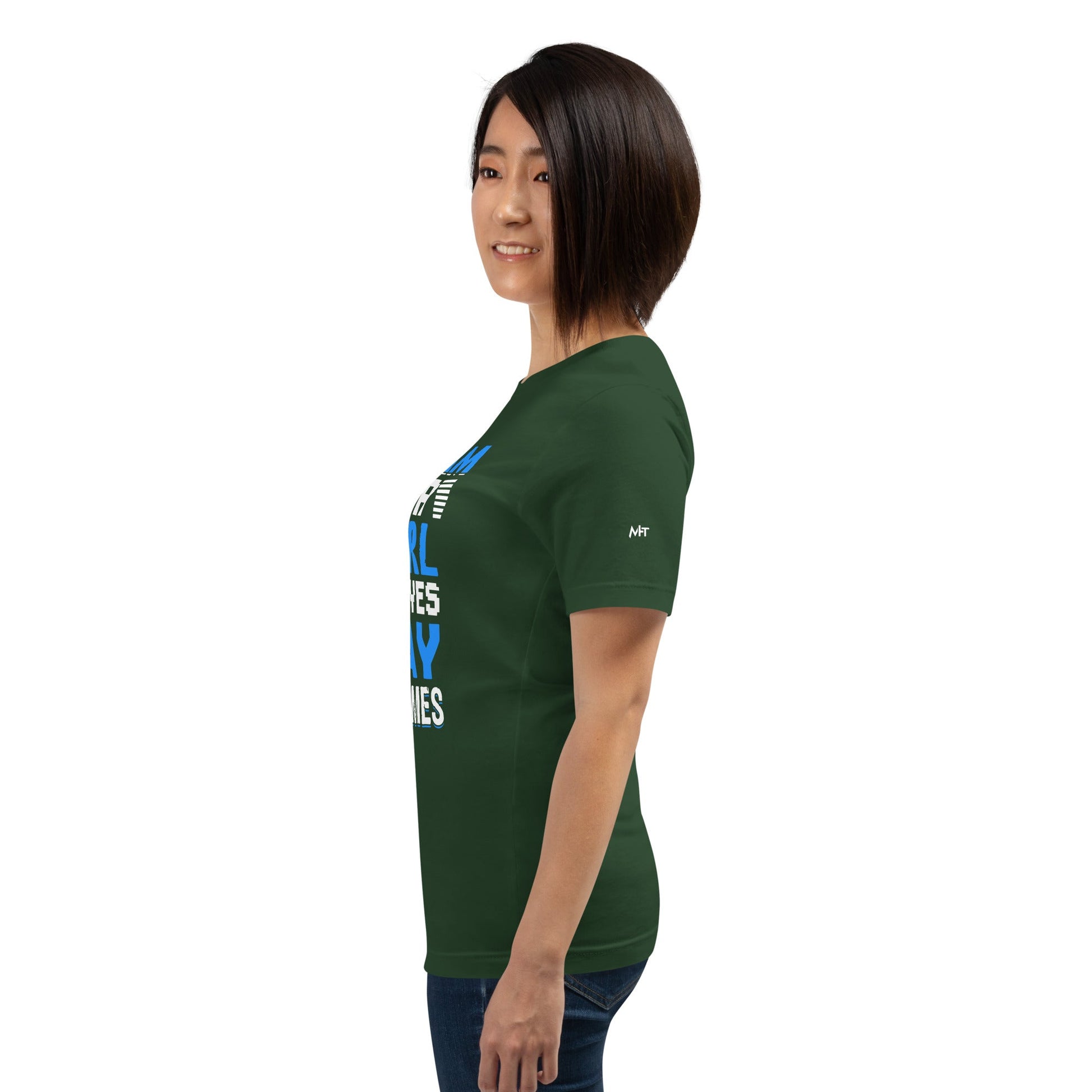 Yes, I am a Girl. Yes! I play Videogame Unisex t-shirt by DarkByteGear